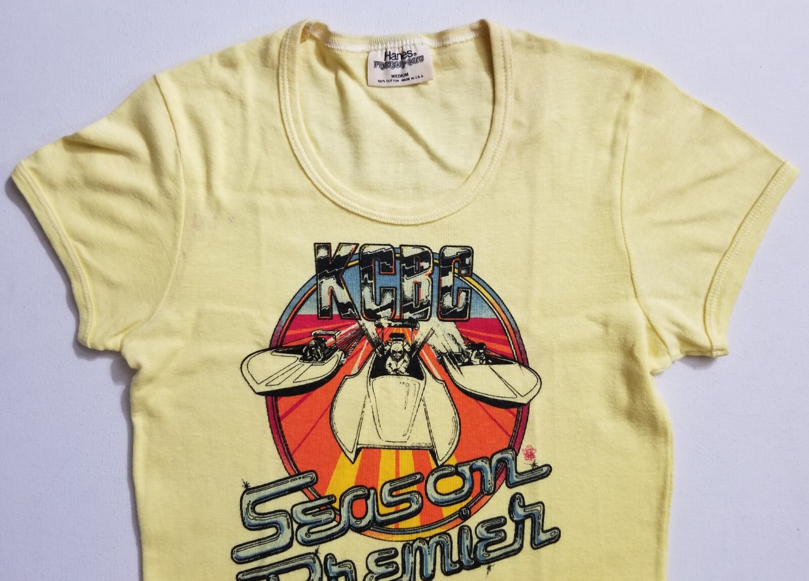 VTG 1980 NATIONAL DRAG BOAT RACING T-SHIRT TEE WOMAN MEDIUM M TOP LAKE MING JET