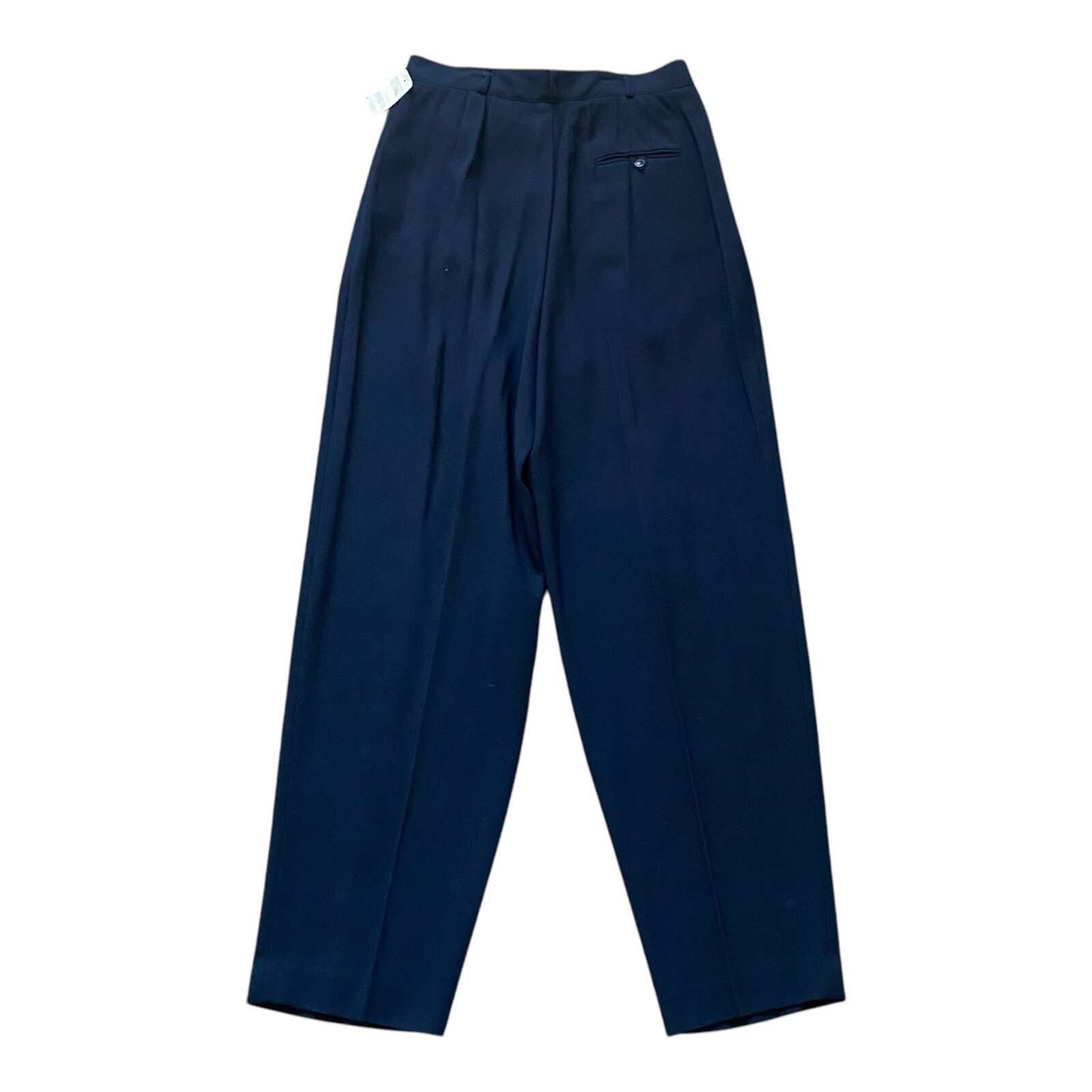NWT ~ VTG ~ 1980s ~ Liz Claiborne ~ Navy French Finesse Pant ~ Pleated ~ Size 14