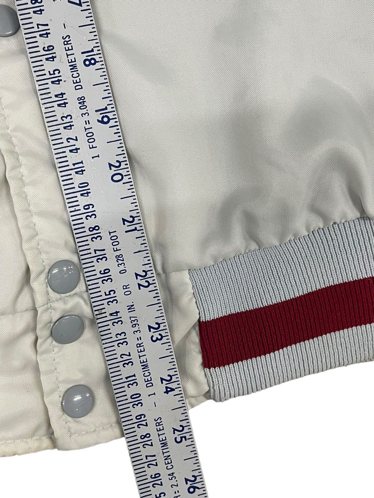 Florida Power Team Progress Vintage Coaches Jacket White Red Nylon Medium 70’s