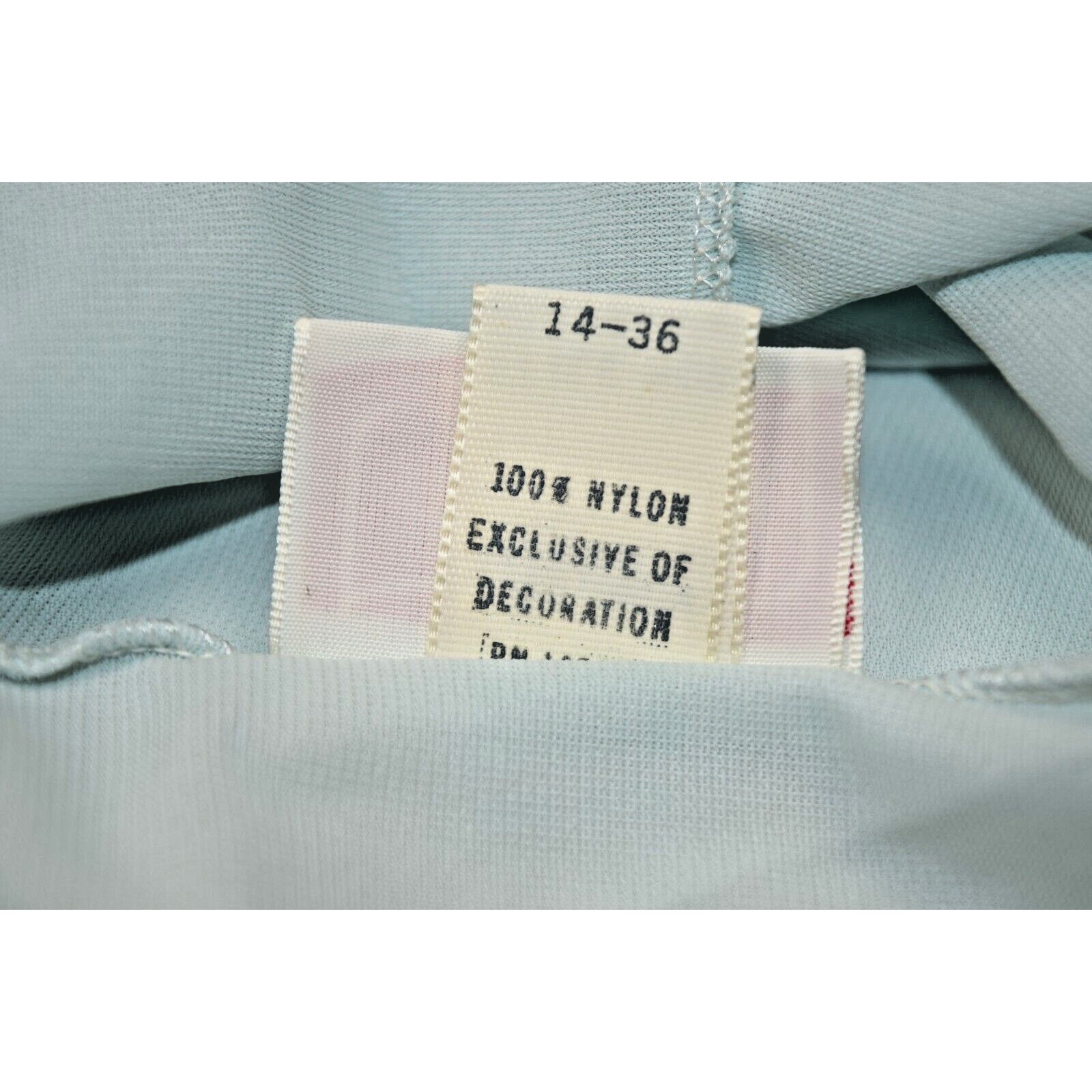 Camisole VTG Carol Brent 50s Powder Blue White Rose Lace Ribbon Straps S/M
