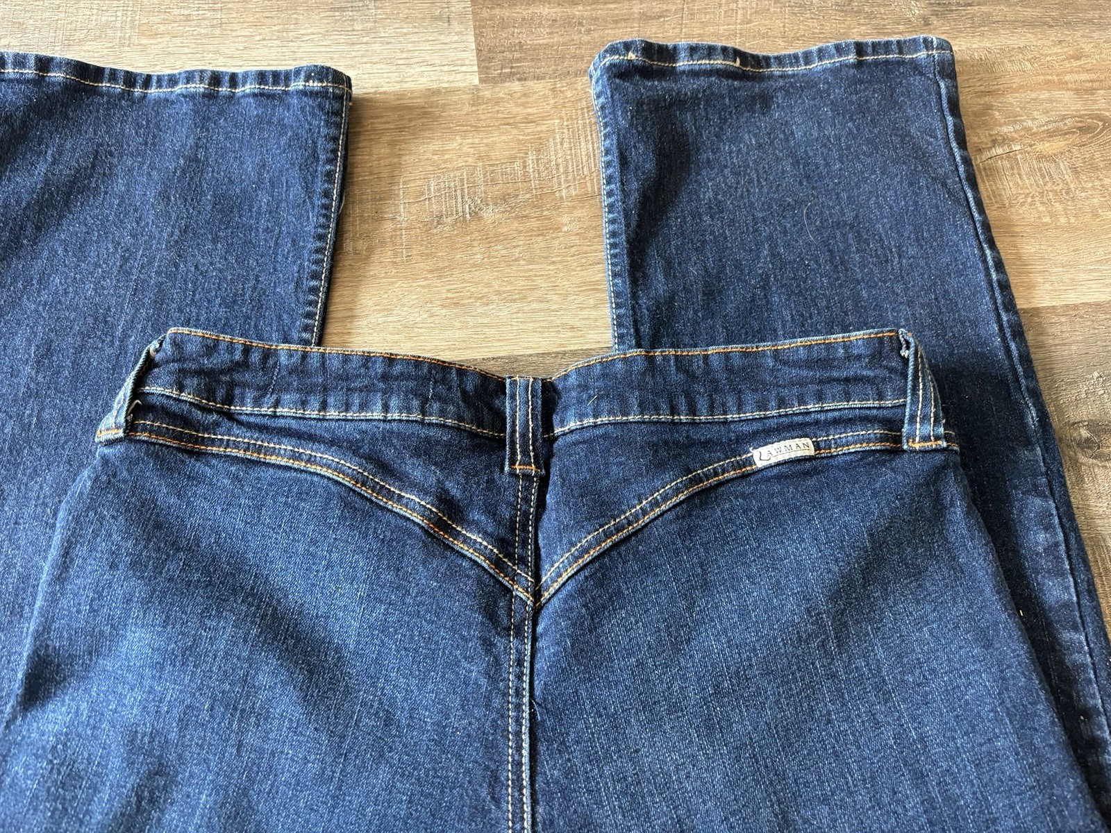 Lawman Vintage Women’s Jeans Blue Straight Western Bareback 13/14 Cowgirl Style