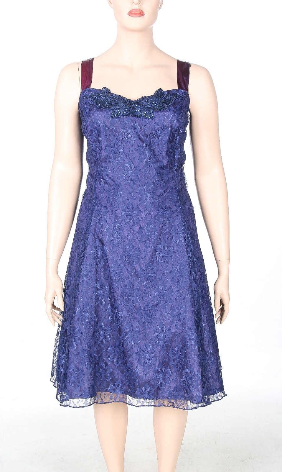 L.A. GLo Vintage 80s 90s Blue Lace Party Prom Dress & Jacket sz 24 NWT