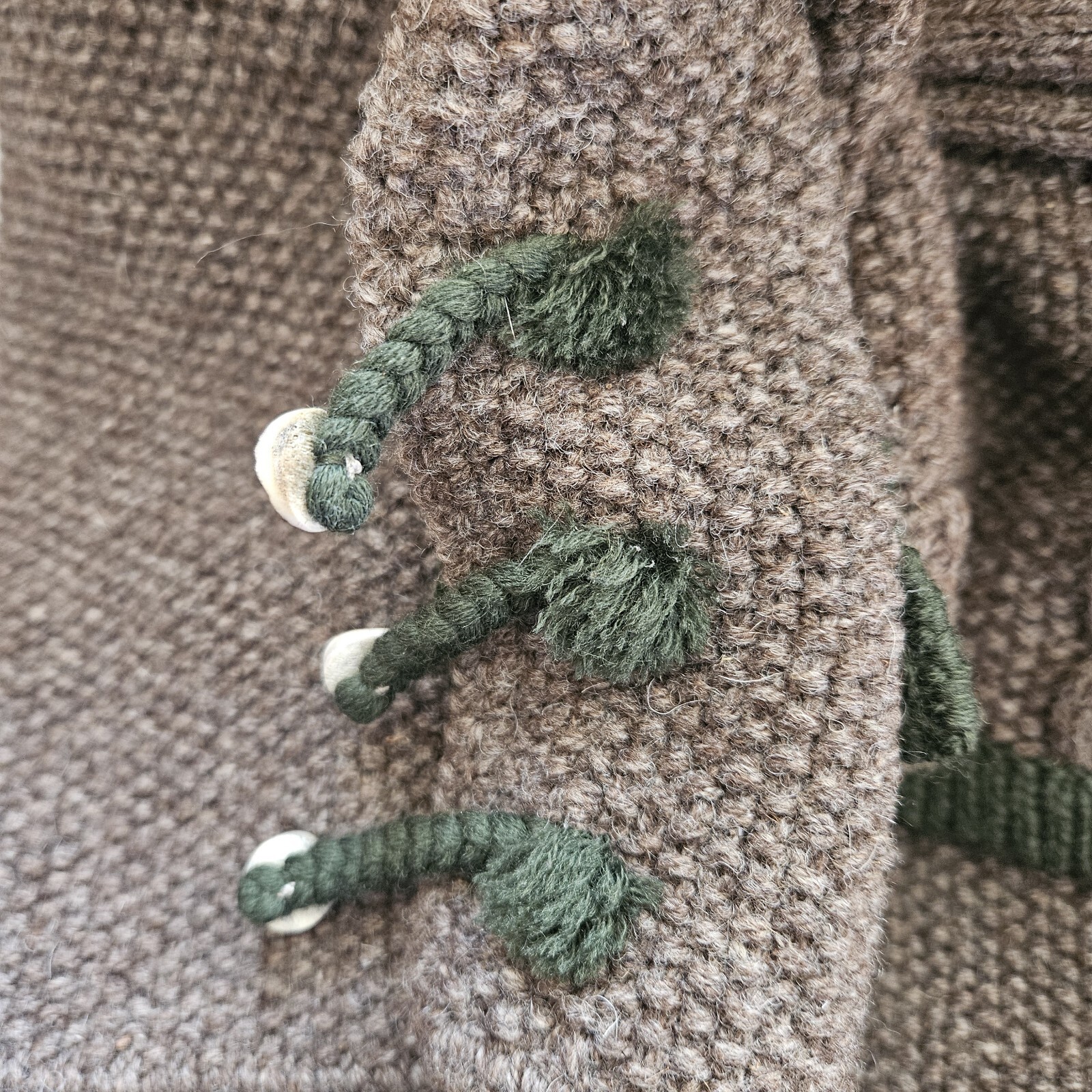 VTG Austria Jacket Octoberfest Cable Knit Hand Stitch Wool Crop Vienna US-M 70s