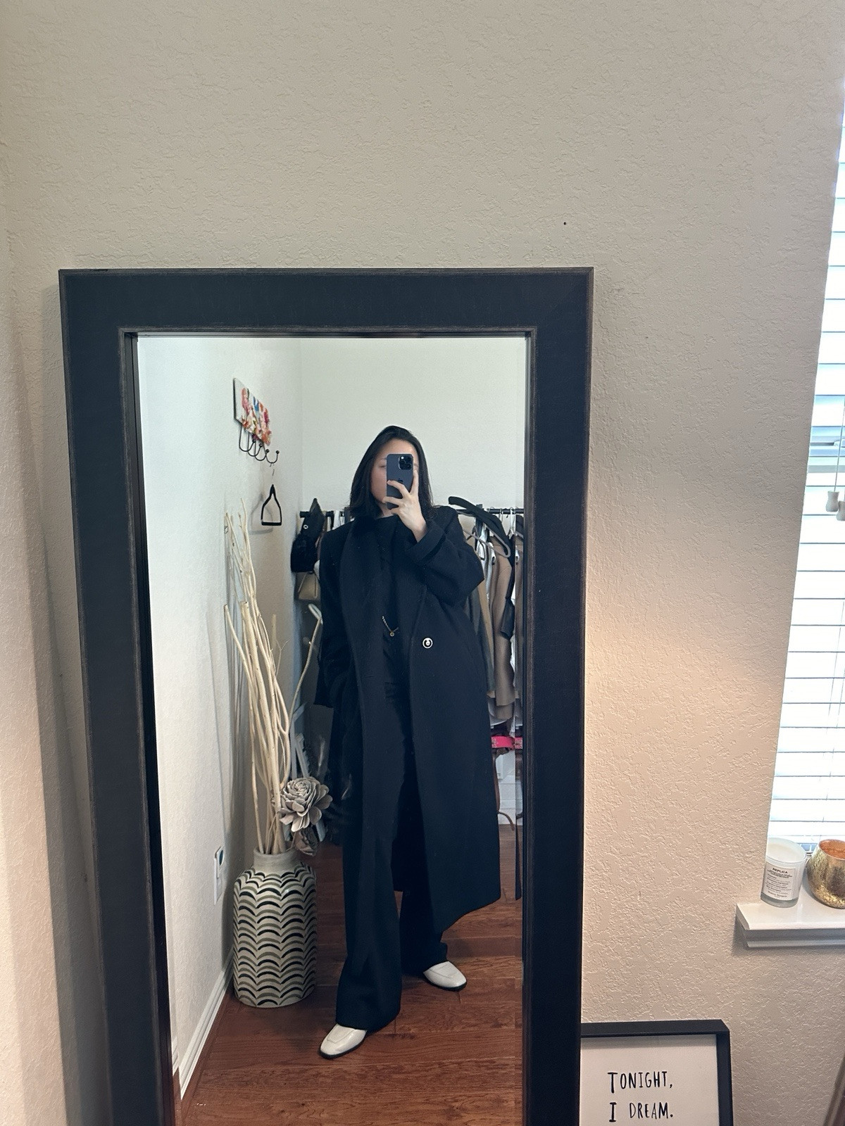 Vintage oversized Black Coat