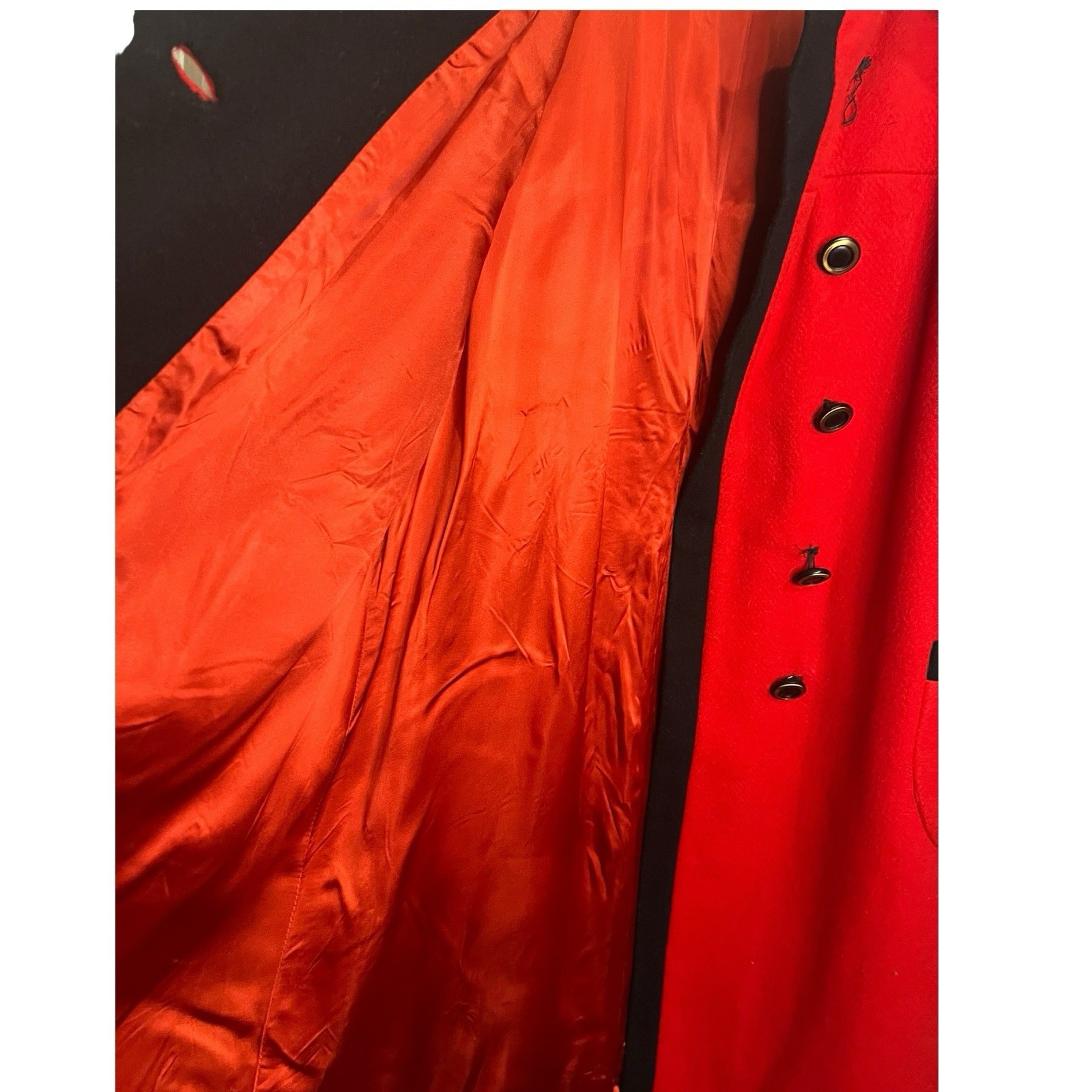 Vtg 60s Bromleigh Red Coat