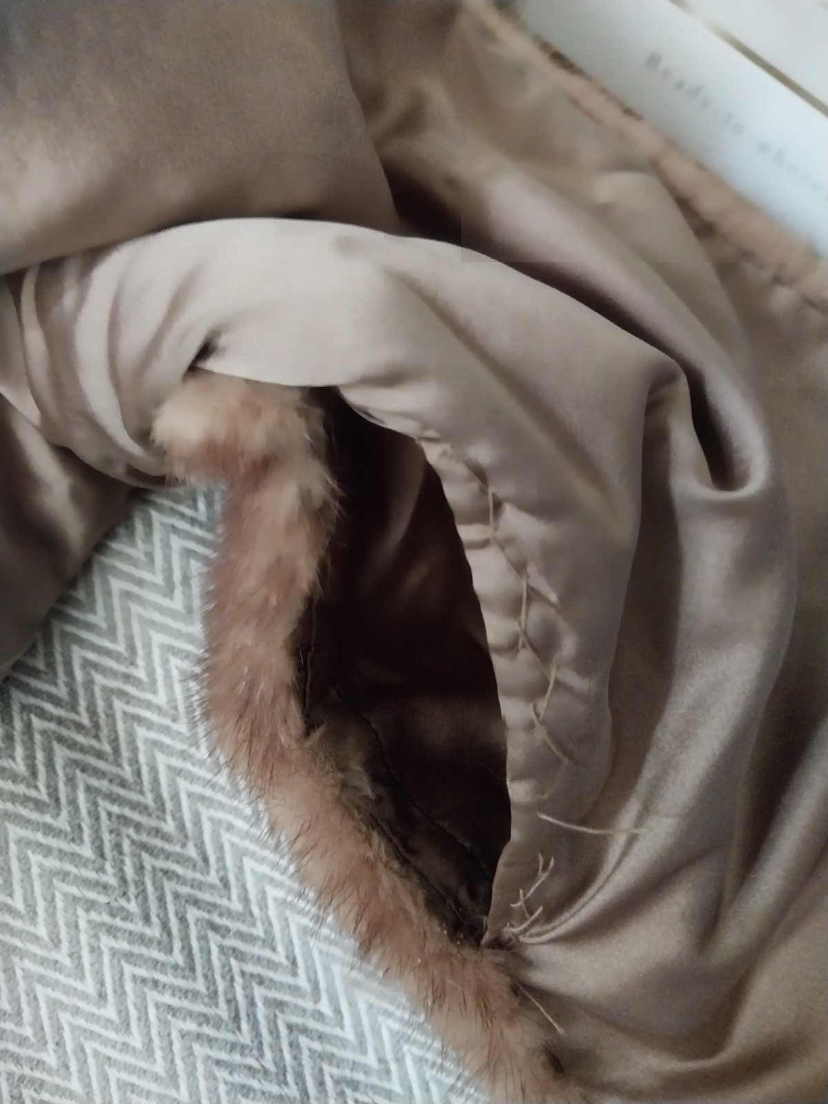 Vintage Miller’s French Room Knoxville Fur Shole Cape Wrap Matching Hat Pockets