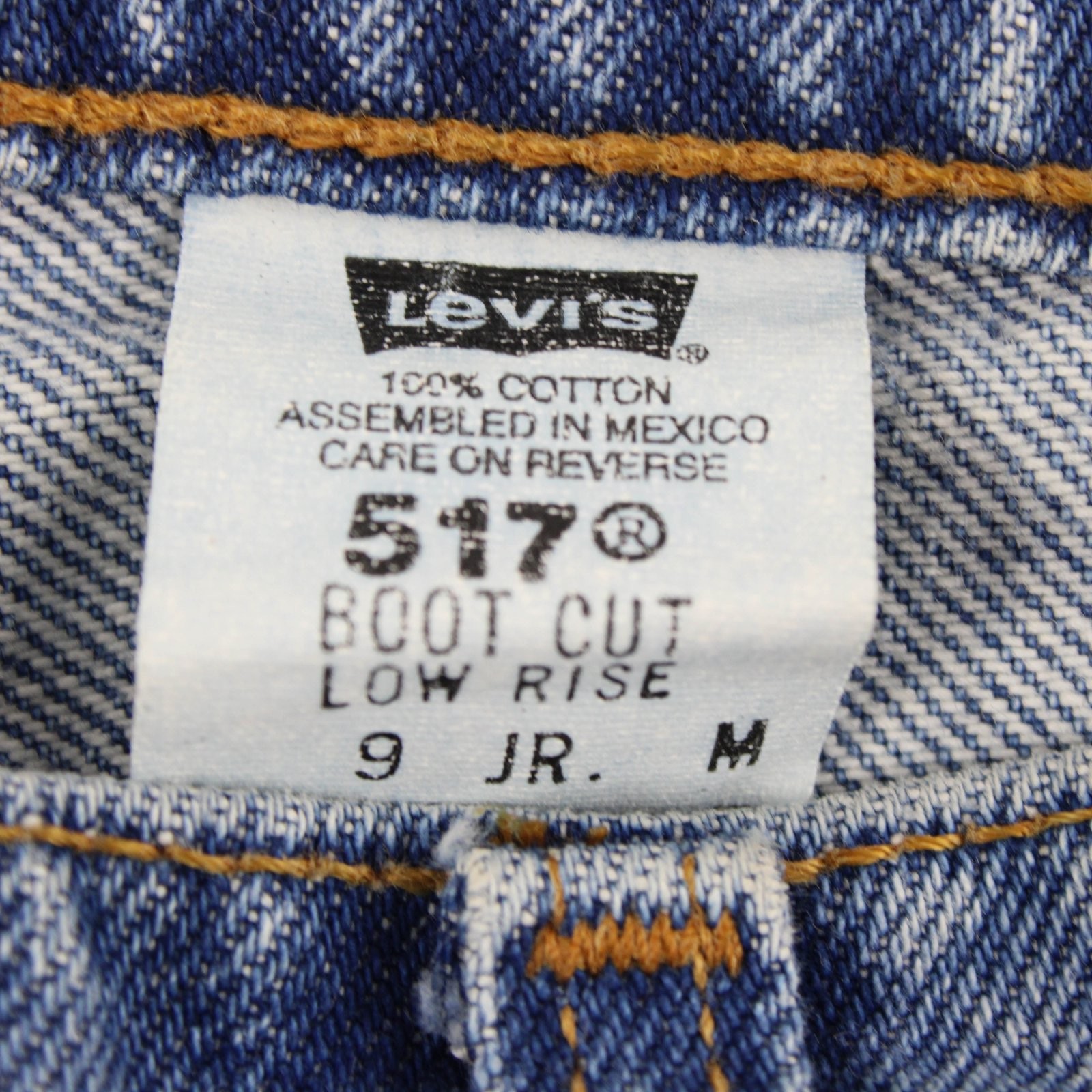 Vintage Levi’s Juniors 9 JR.M Med Wash 517 Boot Cut Low Rise Denim Jeans