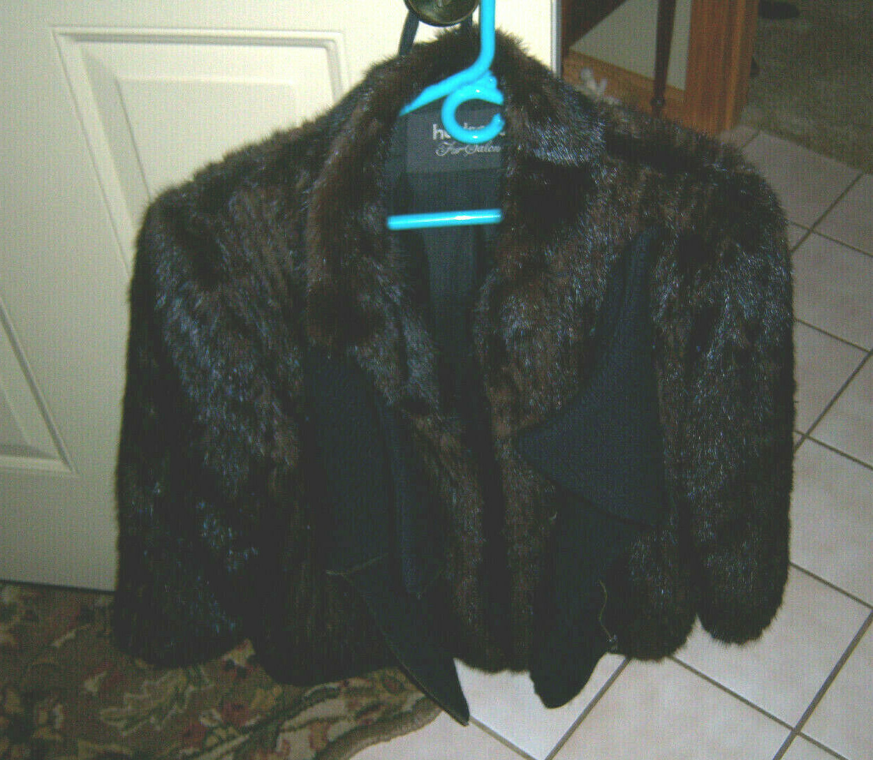 VTG SHARP!! RETRO TRENDY RETRO Hudson’s Fur Salon Beaver Sweater COAT SIZE M/L