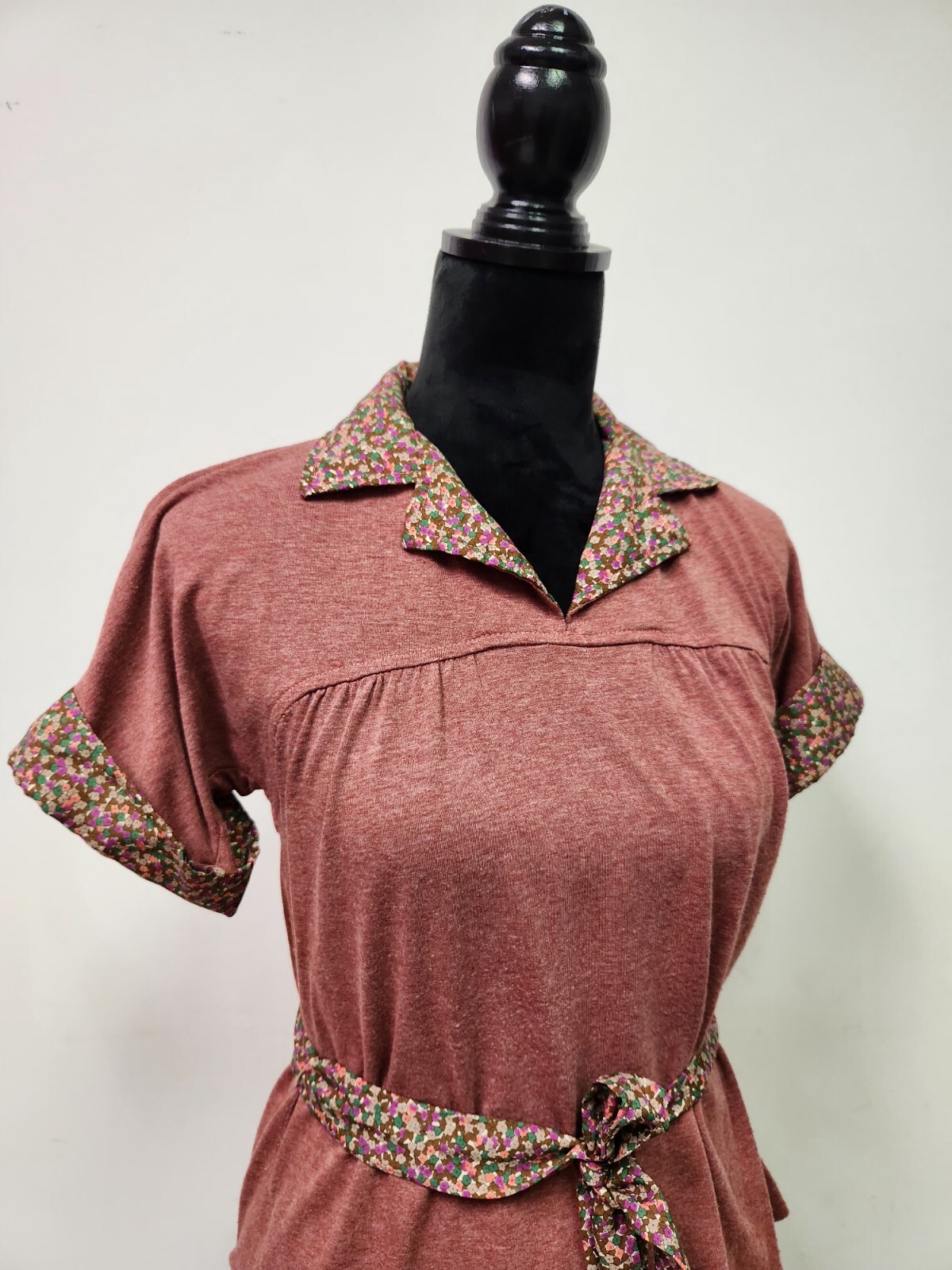 Vtg 70s Tejo Of California Women’s Skirt Set Large Terracotta No Size Tag