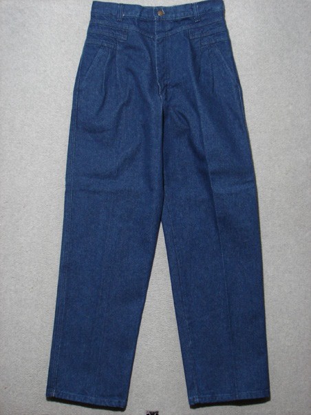 RG17401 DS VINTAGE 1970s **WRANGLER** RELAXED FIT WOMENS JEANS sz15x32 DARK BLUE