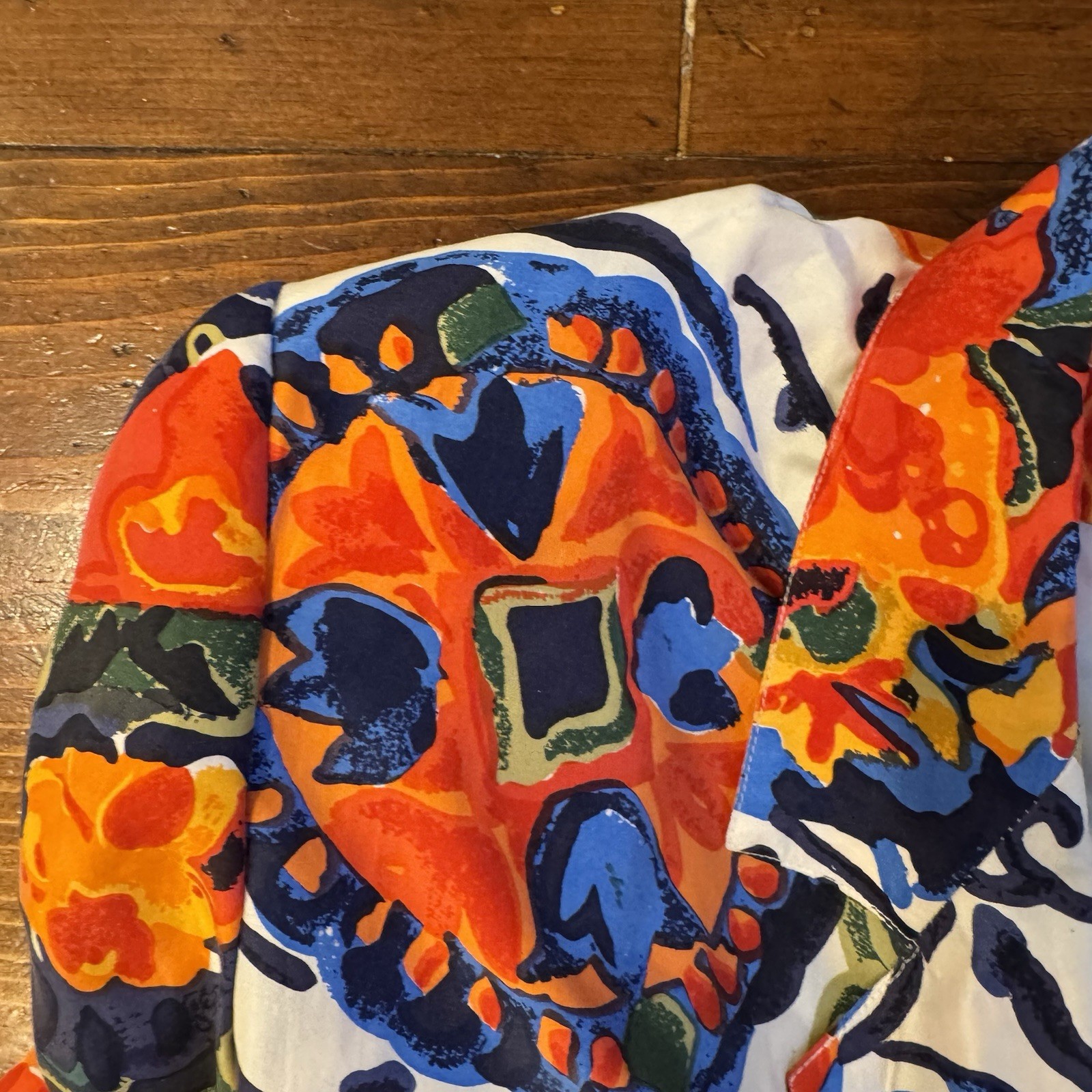 Vintage Carol Horn Workshop Bold Print 100% Silk Blazer Jacket – Medium