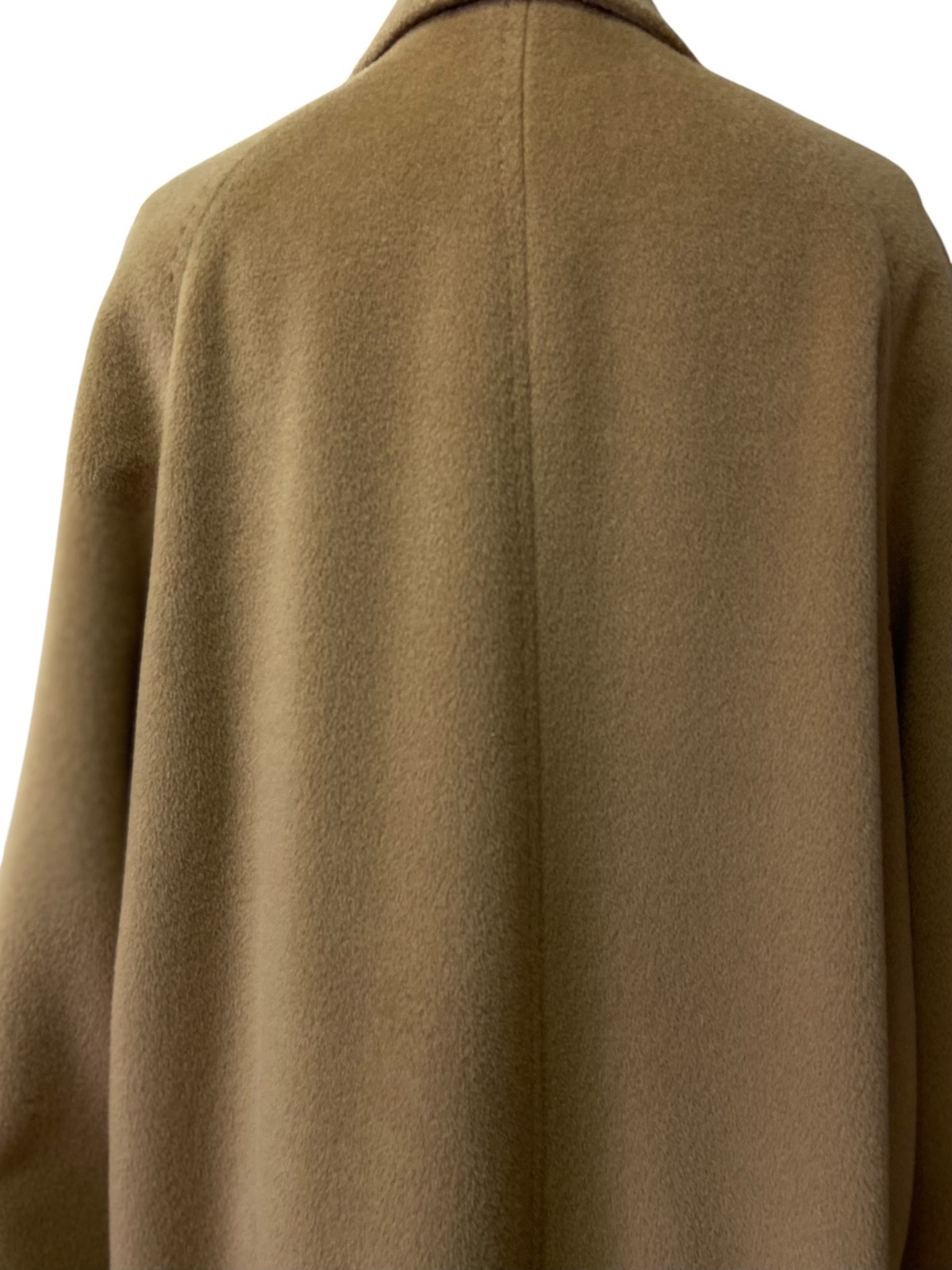 Women’s 80’s Vintage Classic Camel hued coat in wool and cashmere | Size EU 38