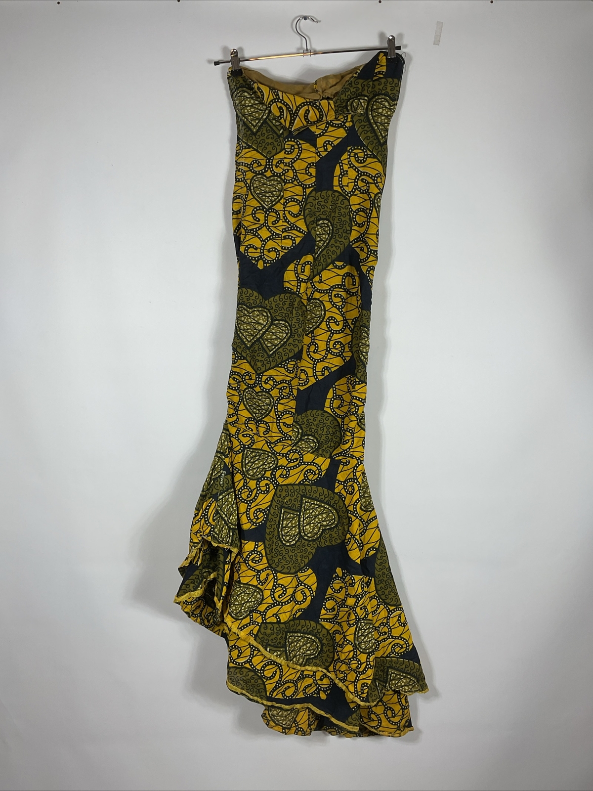 Vintage 60s Hawaiian Dress Womens Sz M Psychedelic Floral Aloha Tropical Mermaid