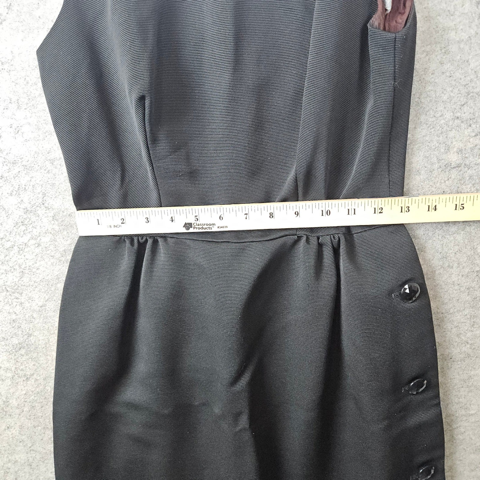 Act I New York Women’s Black & White Sheath Dress Size 7-8 Polyester Vintage Mod