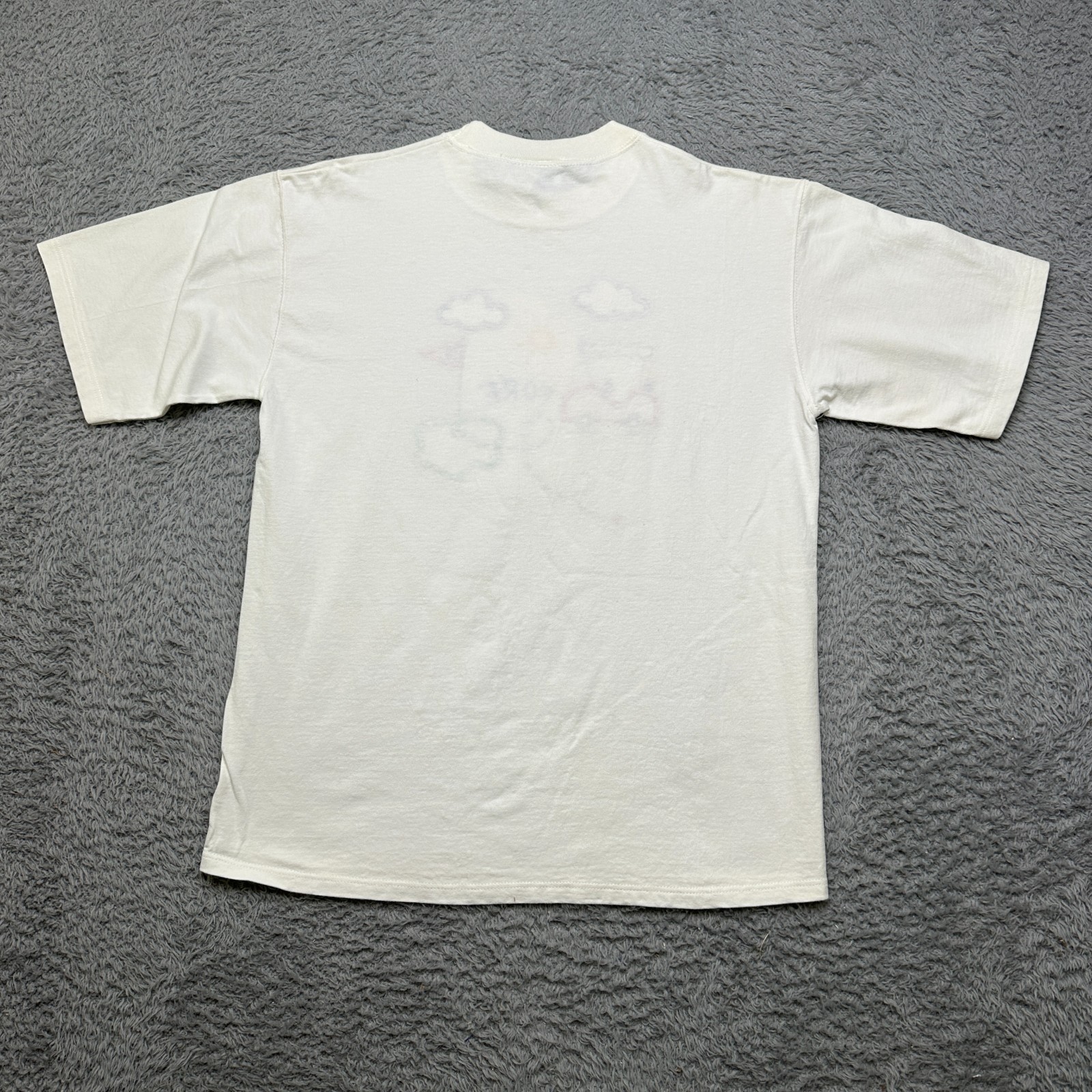 Vintage 90s Golf T-Shirt Womens M White Embroidered Made In USA Belle Pointe
