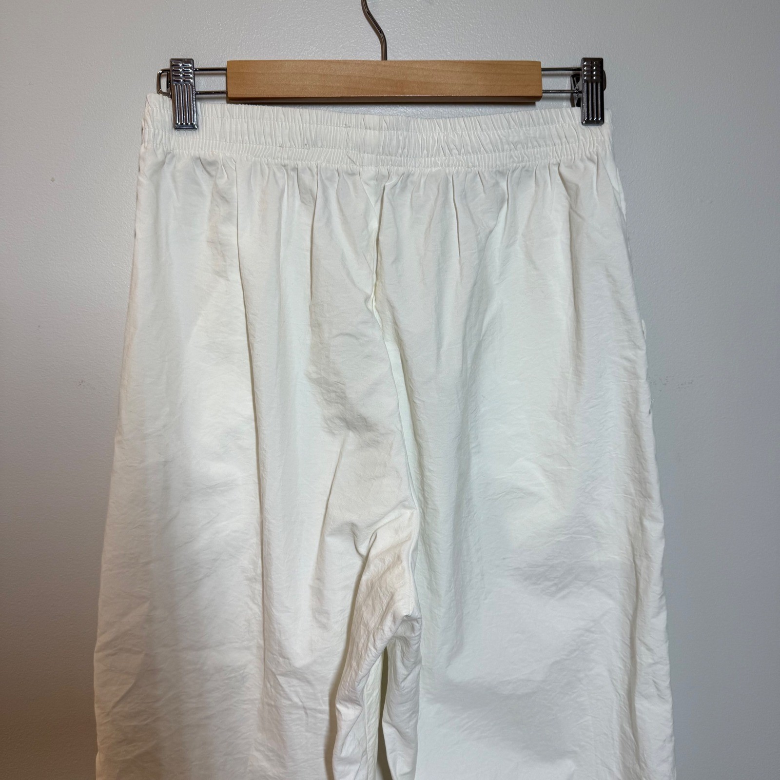 Vintage Bonnie Sportswear California Nylon Track Pants USA White Medium 80s 90s