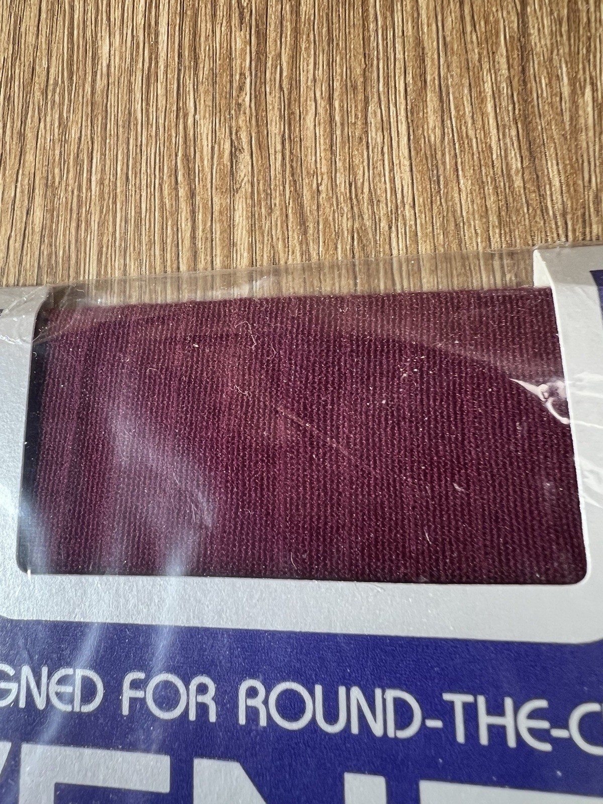 Vintage Givenchy Walking Stripe Pantyhose Fine Wine Red Burgundy Stately NIP