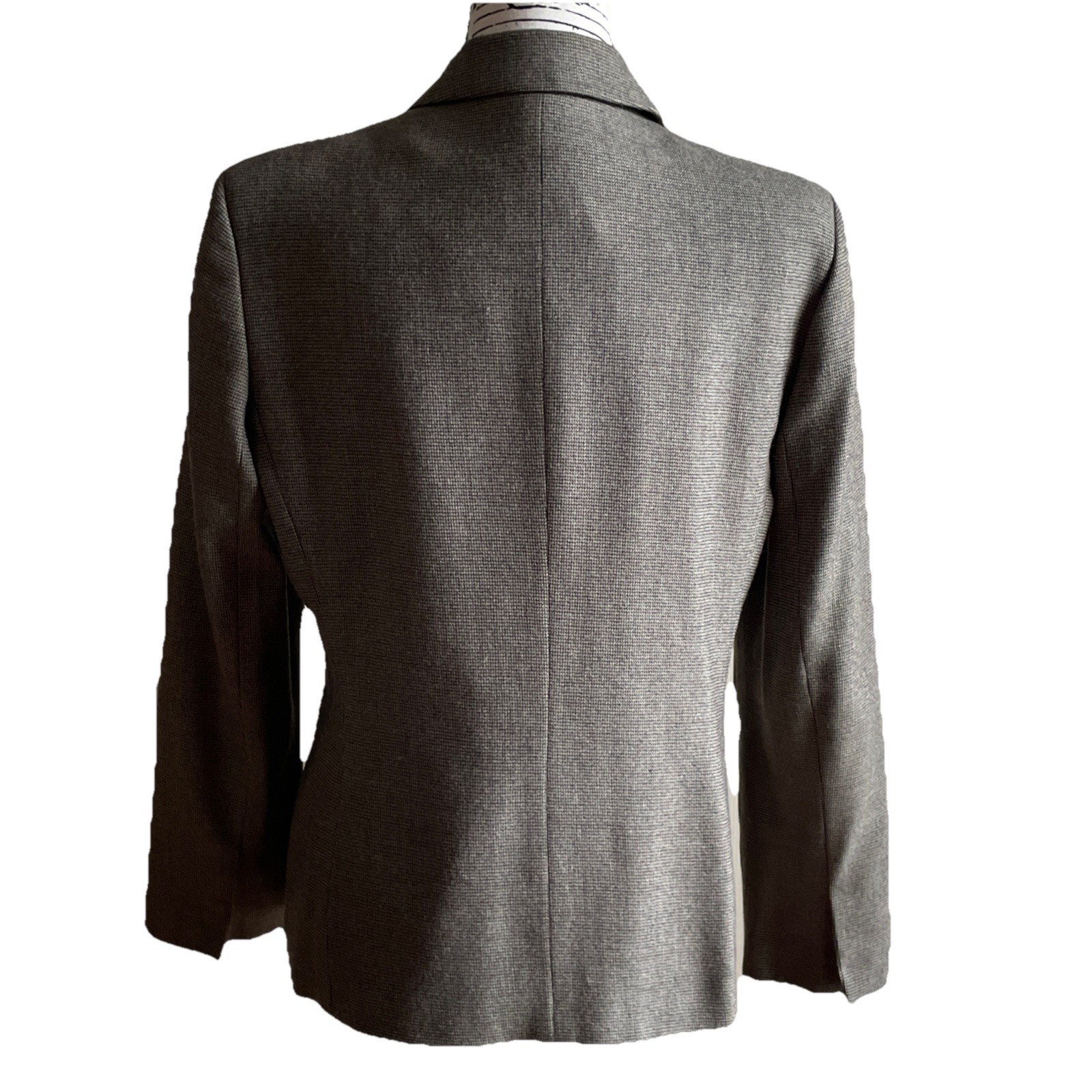 Harve Bernard Women’s Wool Hidden Button Blazer Vintage Jacket Sz 10 Gorgeous