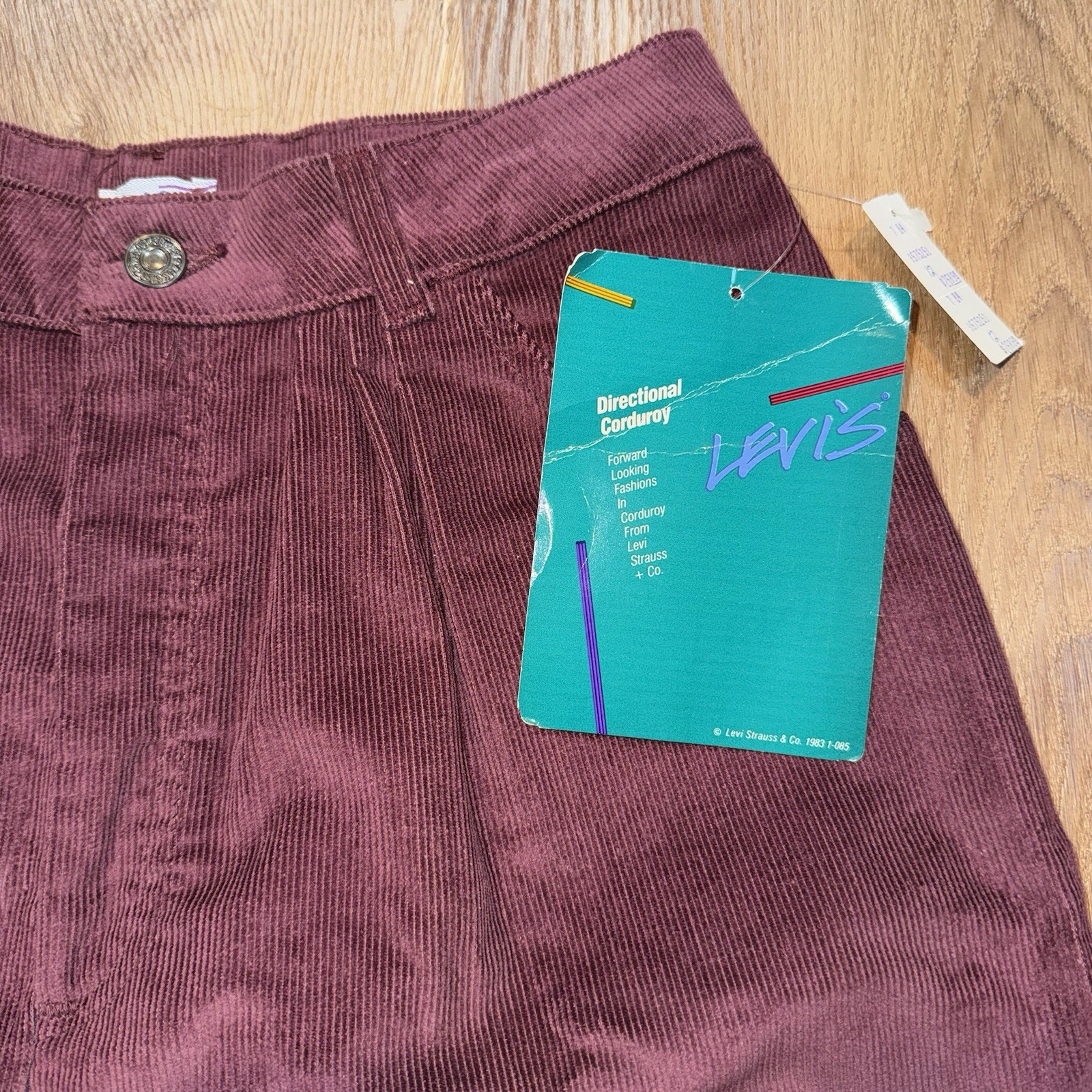 Vtg Levis Corduroy Pants Womens 12 Levi’s Directional Cord 80s Deadstock NOS