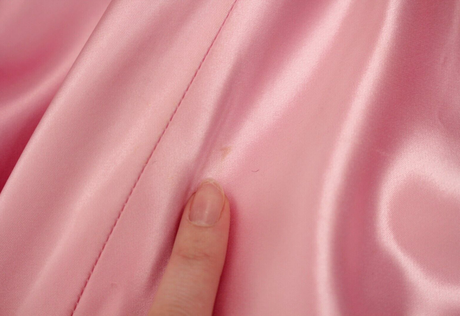 Vtg Women’s 40s Pink Ombre Formal Gown XS/S 1940s Satin Maxi Dress Prom