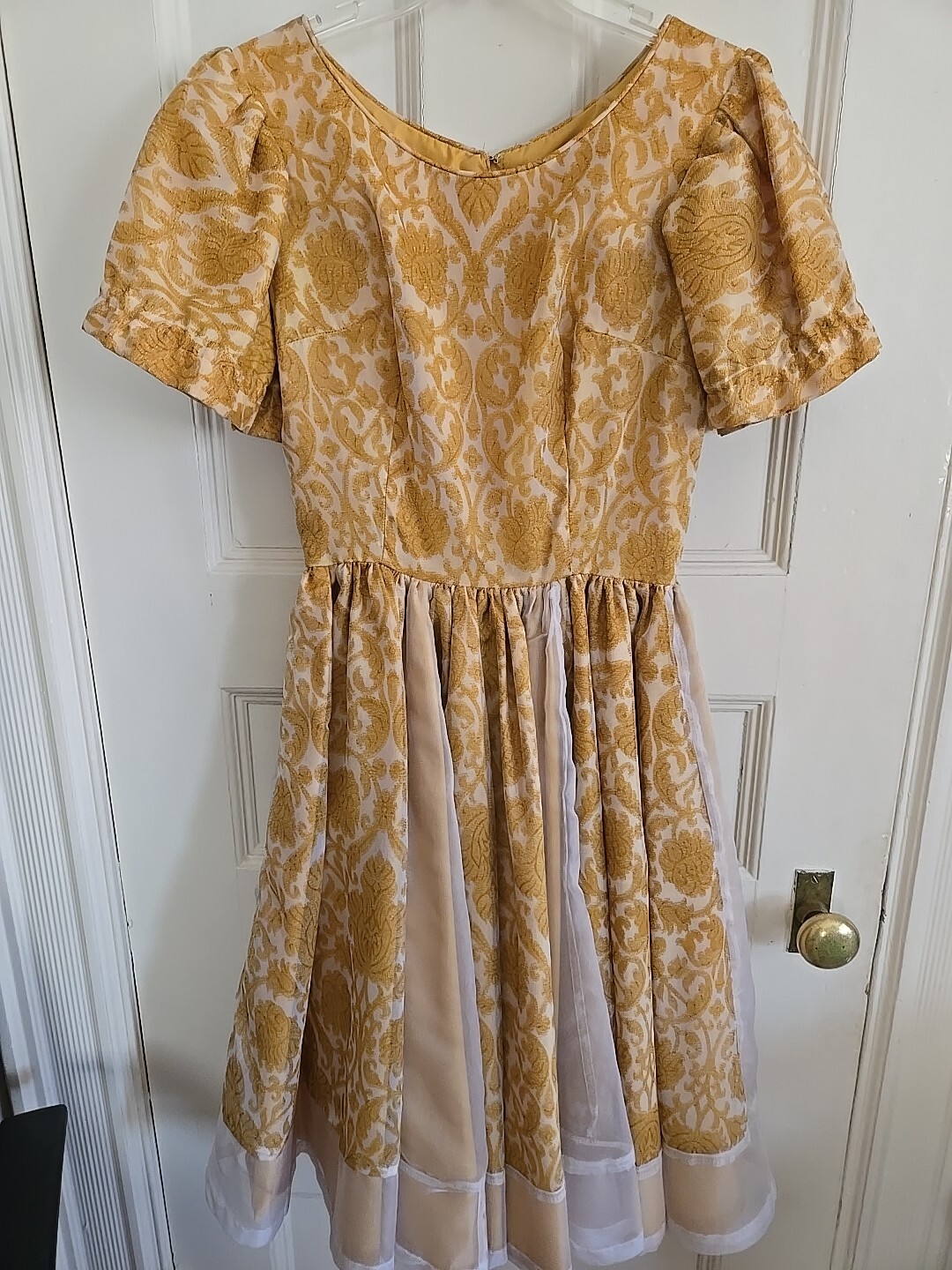 Vintage H Bar C California Ranchwear Floral Dress Square Dance Zip Costume