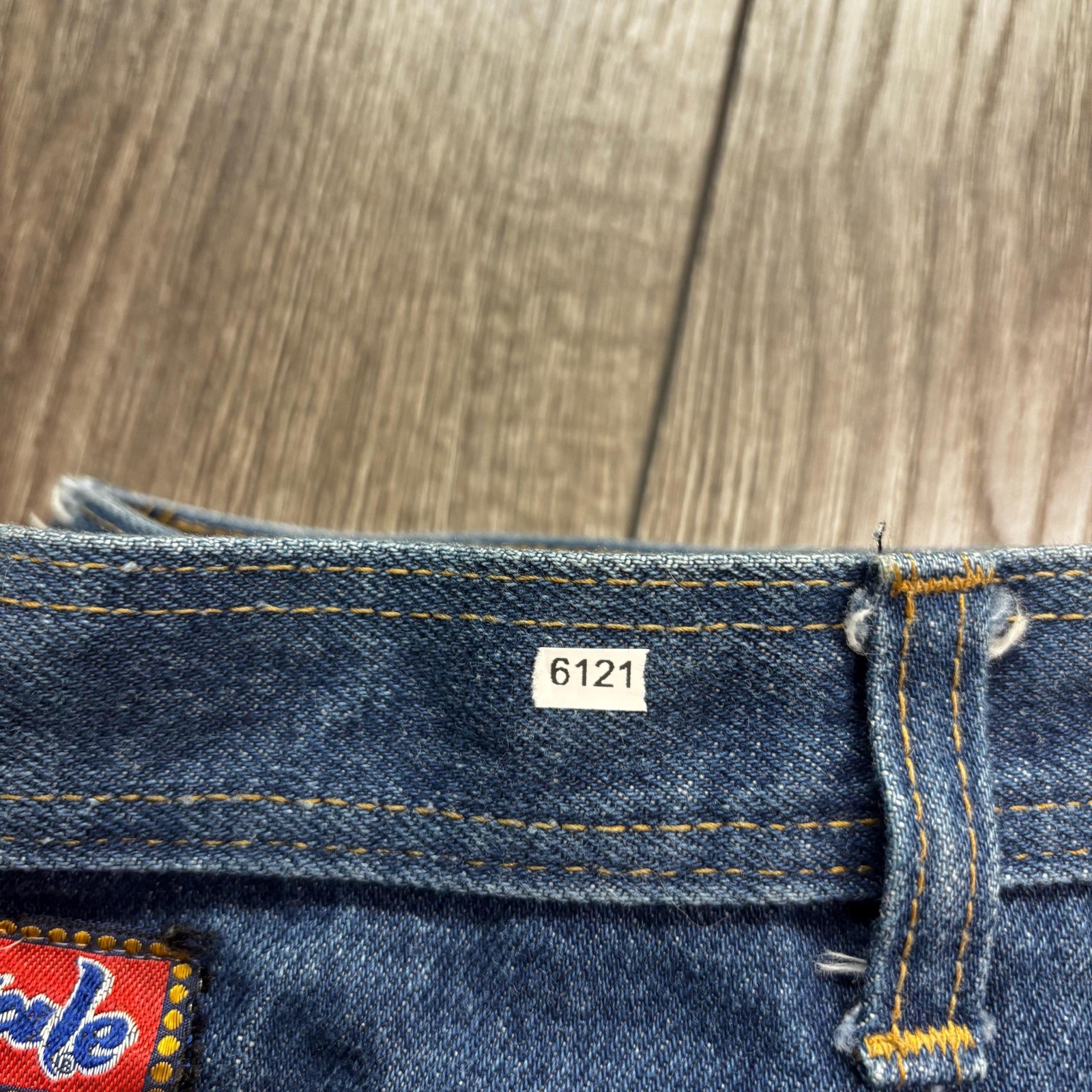 Vintage Male Pearl Snap 1970s Denim Jeans Western 30 x 28 Rare