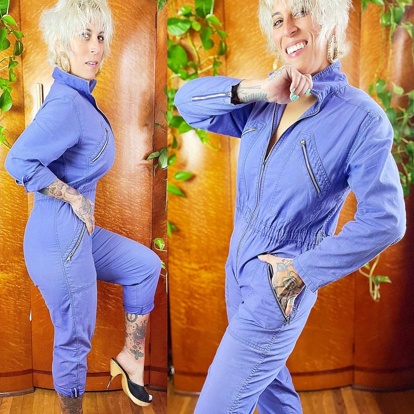 FRENCH CONNECTION 80s 80’s Vintage does 40’s 40s Boiler Utility Suit Jumpsuit S