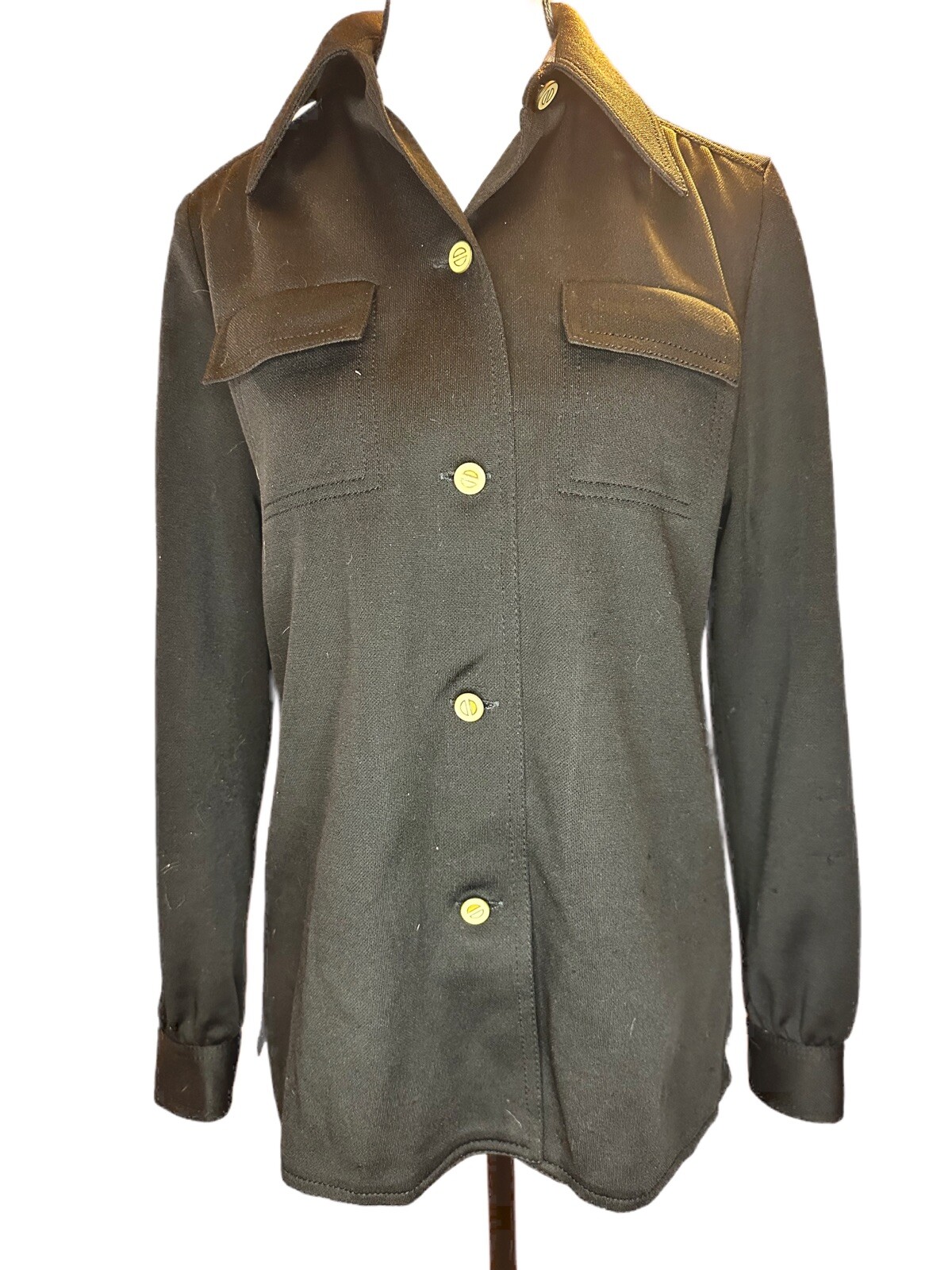 Dalton Ultrasilk Black Knit Vintage Jacket Women’s 1970’s Fashion