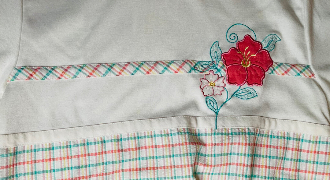 Vintage Womens Cape Cod Sportswear White Plaid Wrap Skort/Skirt & Shirt Set Sz S