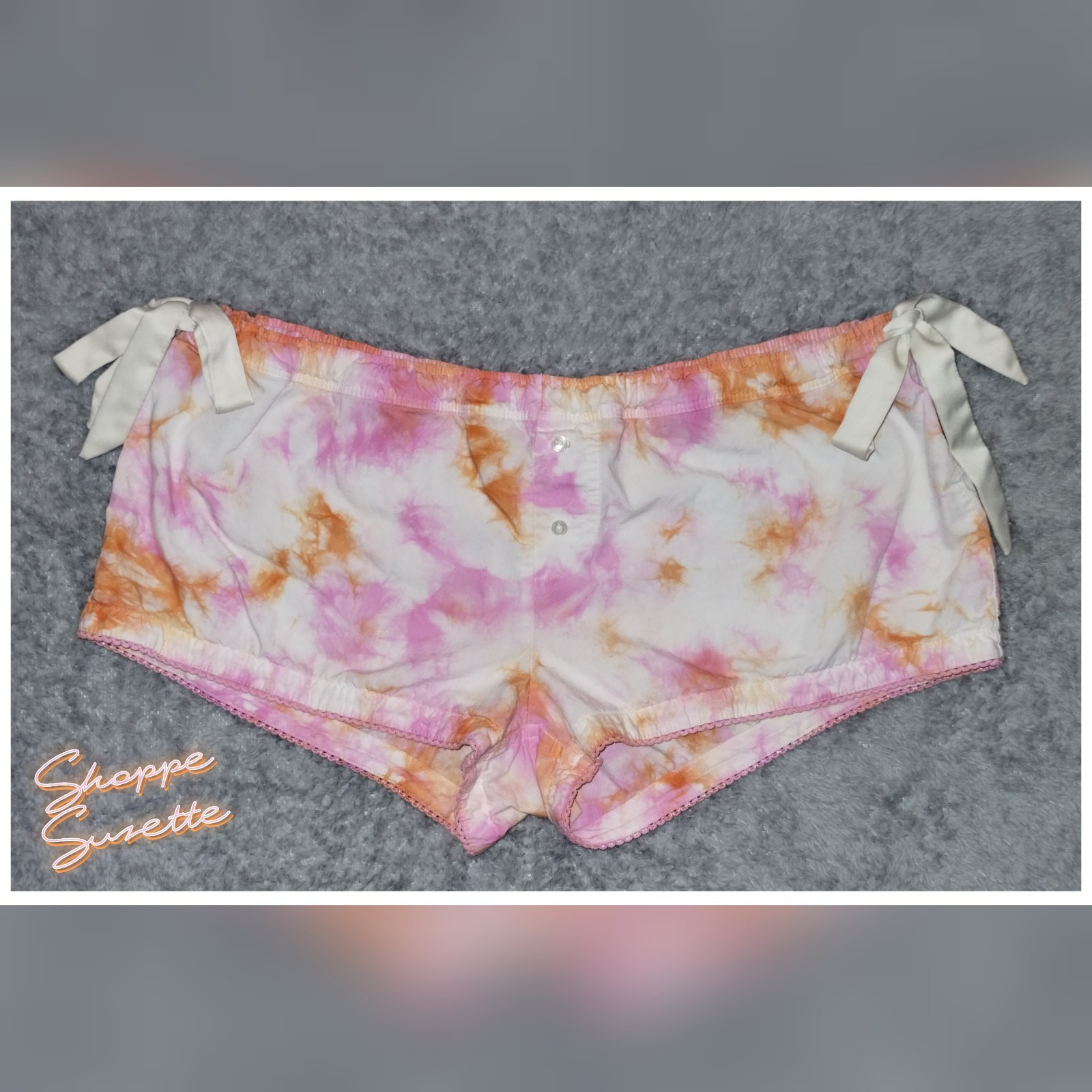 Victoria’s Secret PINK Vintage Y2K Rare Low-Rise Tie Dye Sleep Shorts Size Small