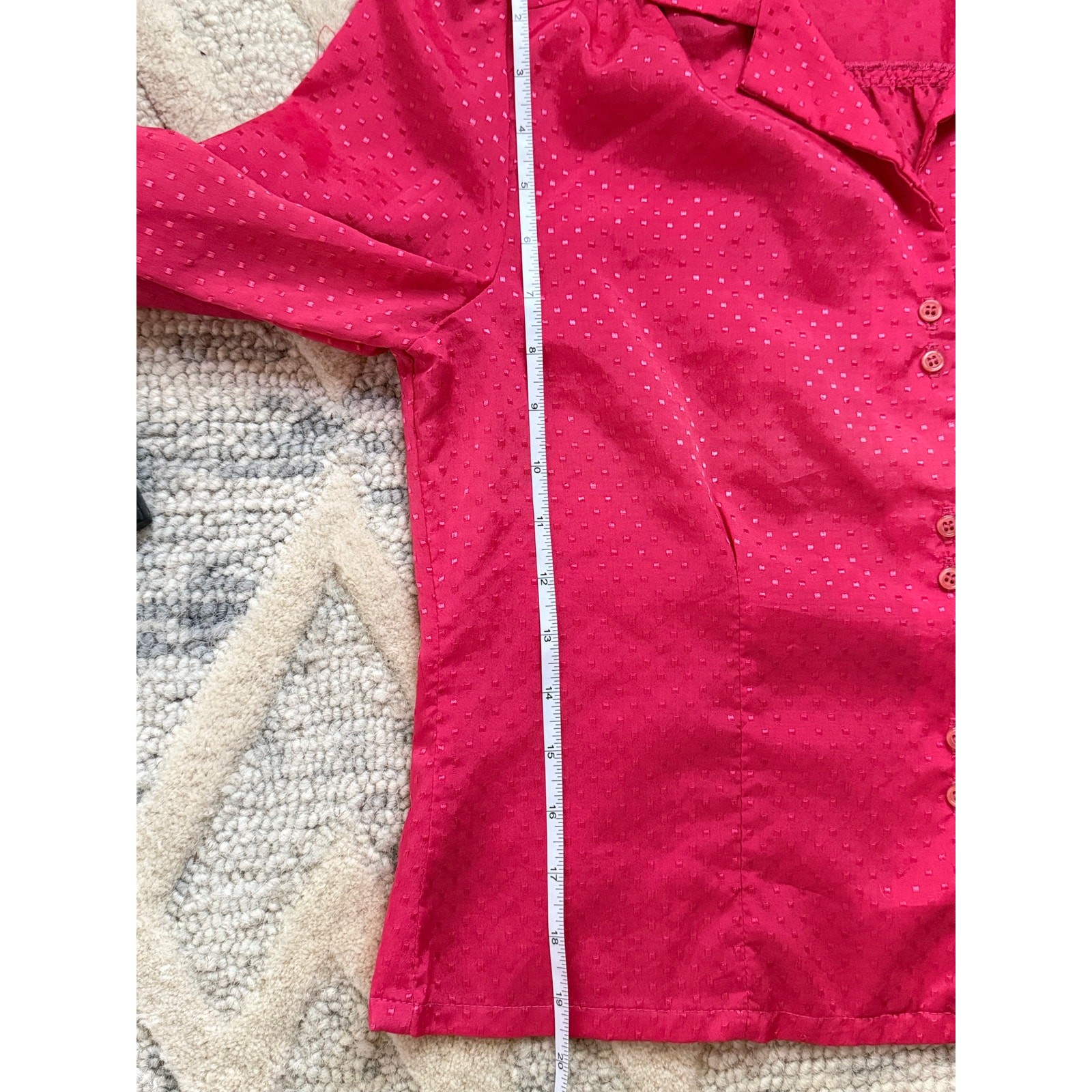 Vintage 1970s You Babes Pink Dagger Collar Prairie Disco Blouse Rare Tag