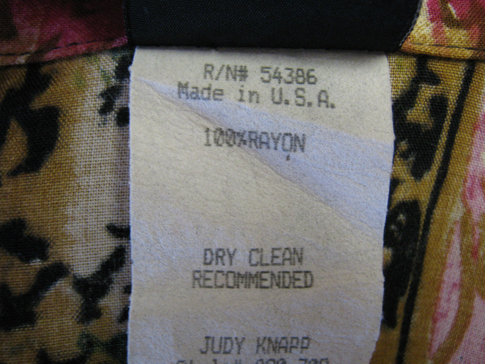 VTG Judy Knapp of California Shirt Size Large Drop Shoulder