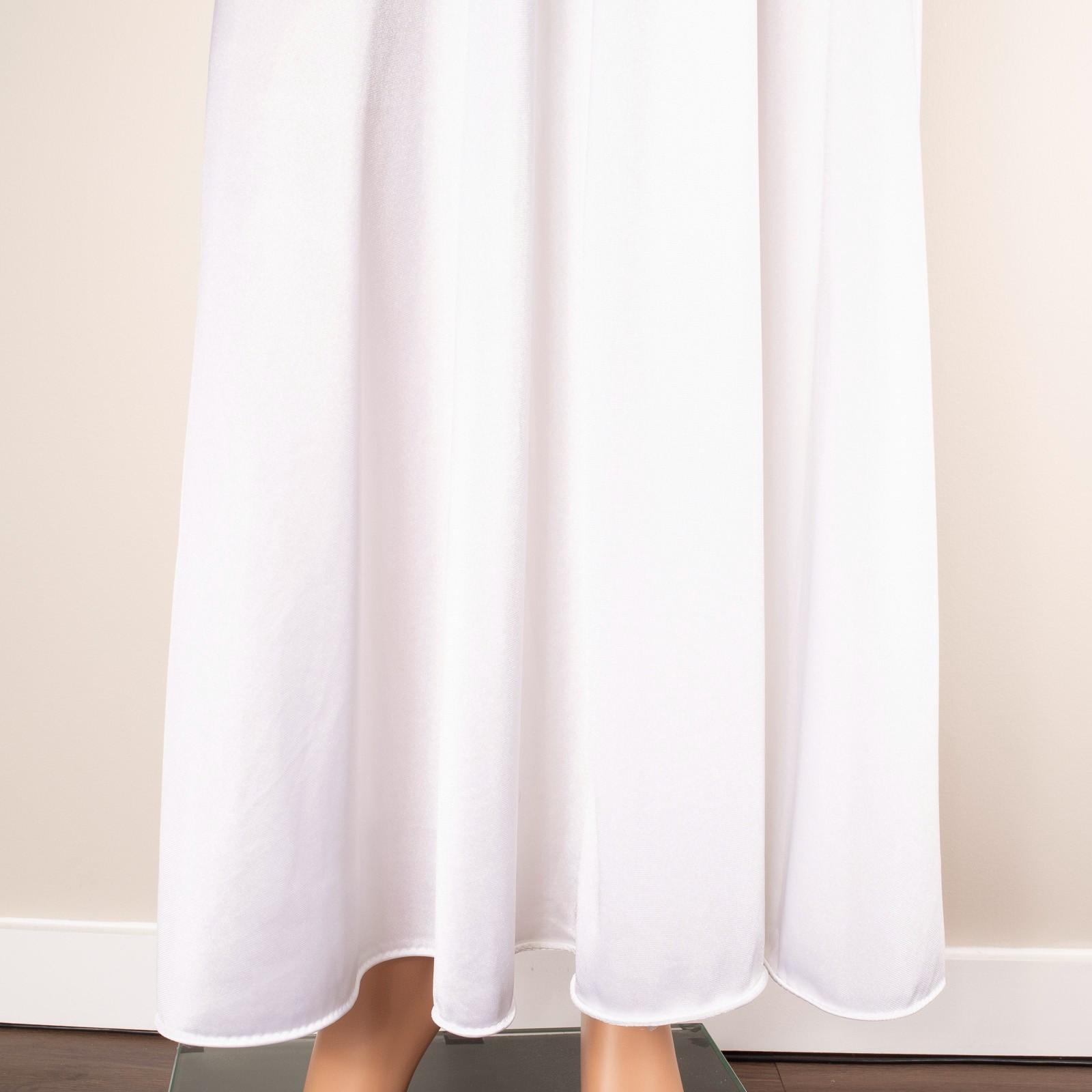 VTG VASSARETTE Peignoir Set White LARGE Stretch Lace Bodice Gown & Robe Bridal