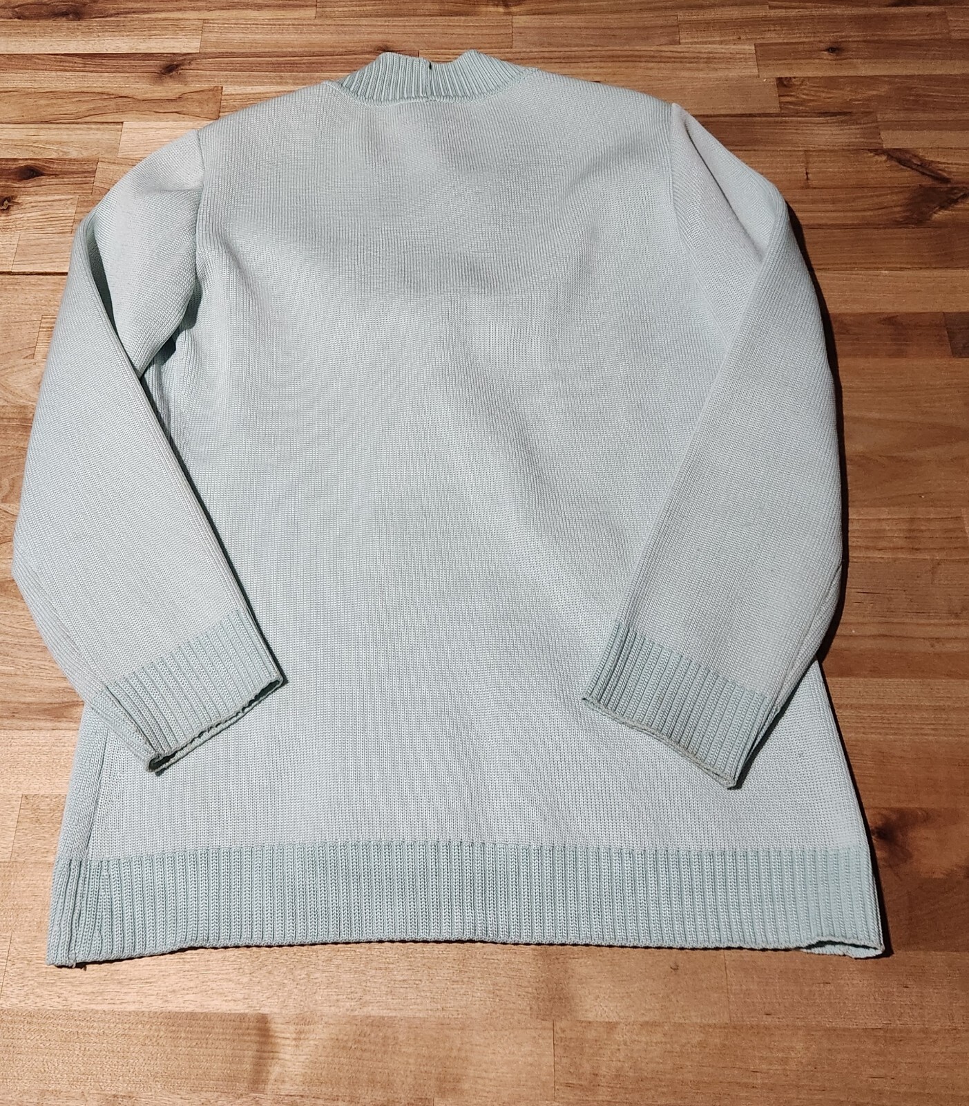 Vintage 60s Dorce Light Blue Cardigan Sweater -Small 2 Pockets