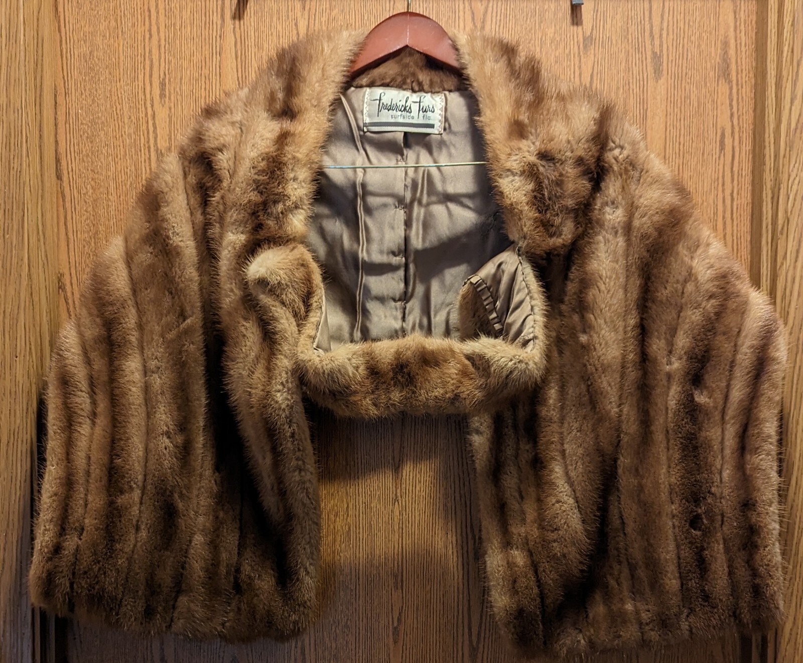 Vintage Genuine Tan Mink Stole With FREE Mink Collar