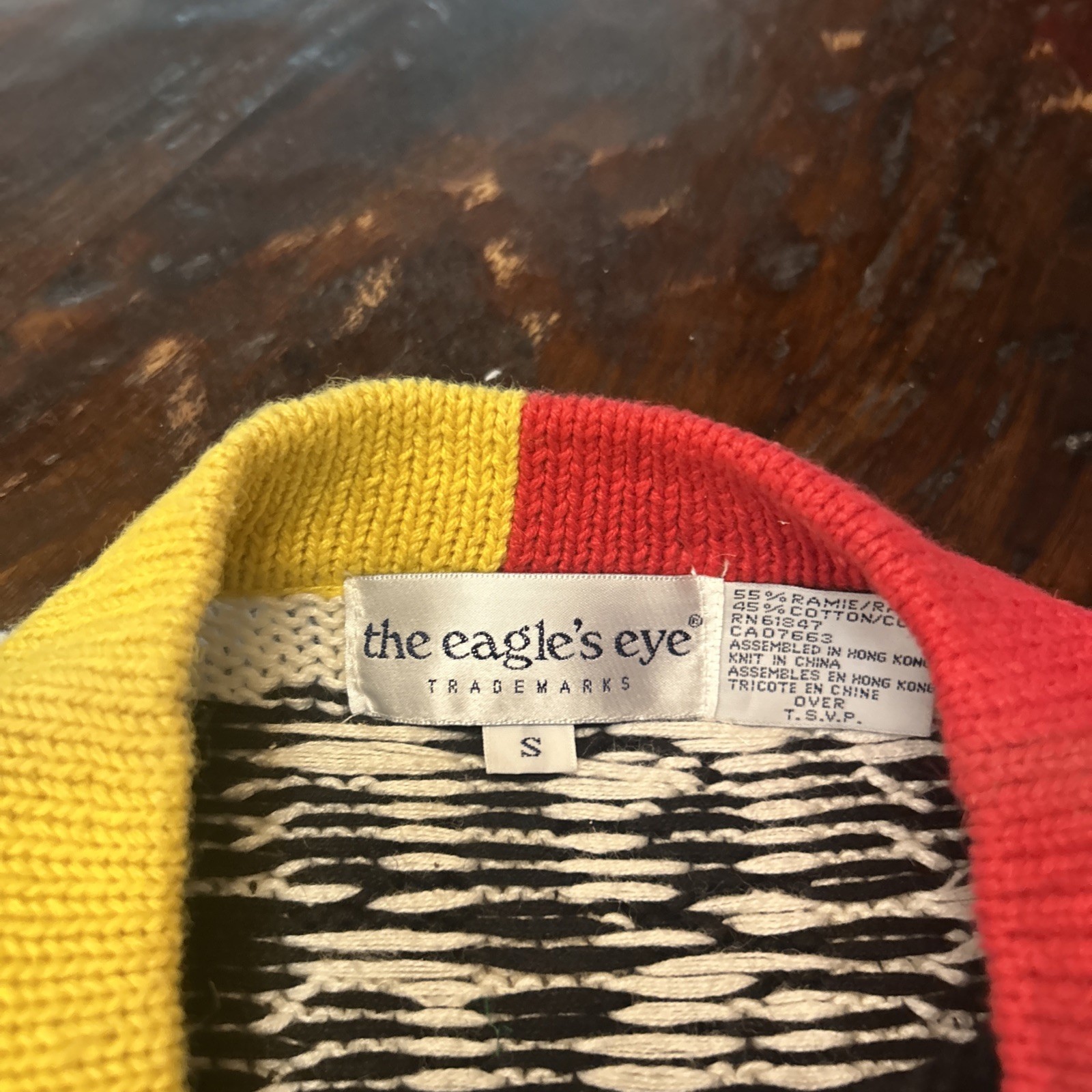 Monopoly Game Cardigan Sweater The Eagle’s Eye Rare Vintage 1990s Small