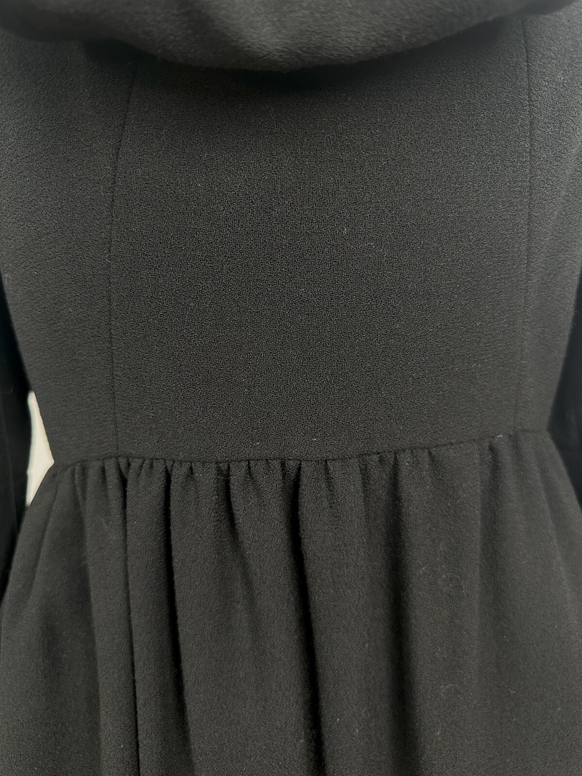 Vintage 1960s Geoffrey Beene Black Wool Long Sleeve Dress Mod – GoGo Style As Is