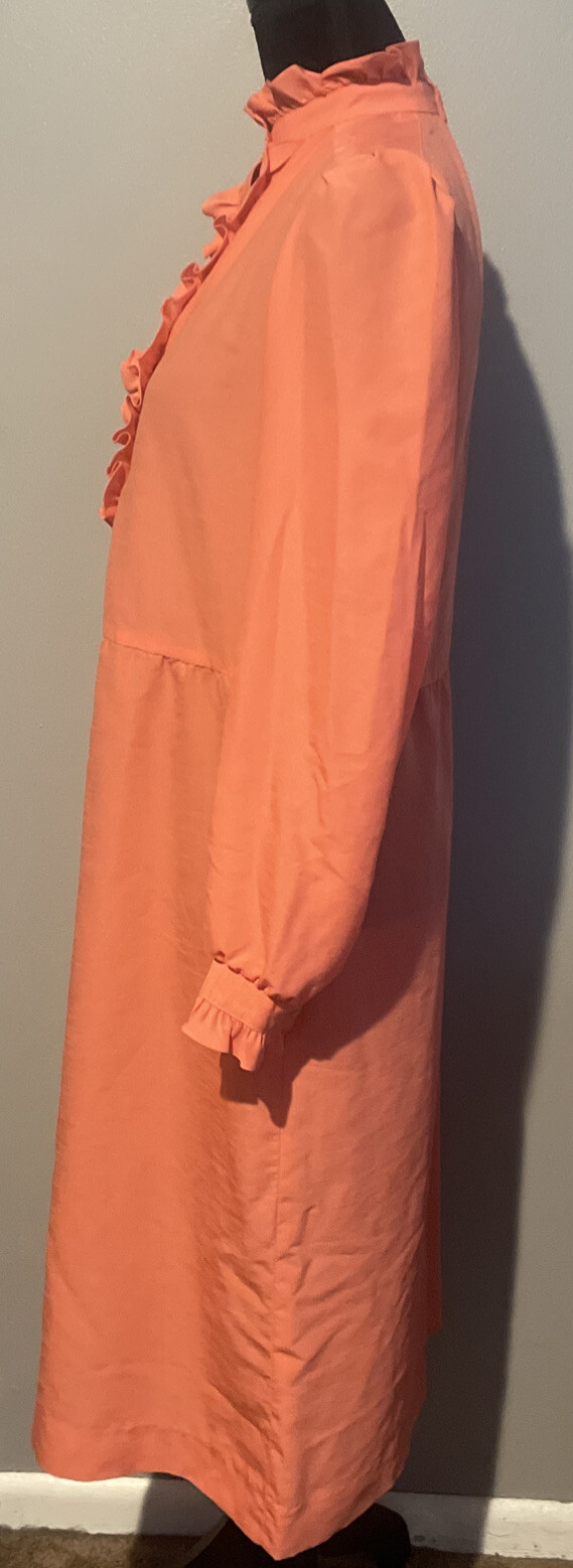 Vintage Willi Of California Womens Dress Coral Vtg Size 10 Runs Smaller No Belt