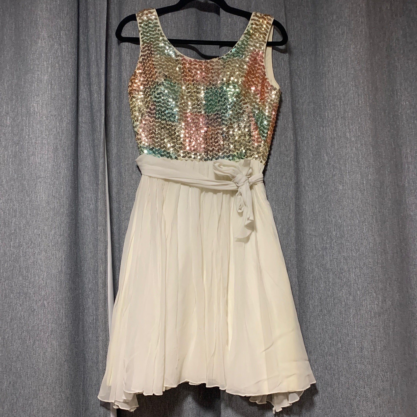 VINTAGE JR THEME Sequin/Chiffon Party Dress, Size 7, Rare Vintage Find!
