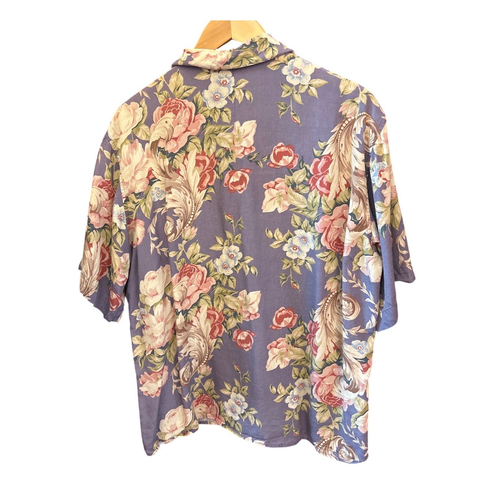 90s Banana Republic Floral Button Down Grandmacore Cottagecore Tropical