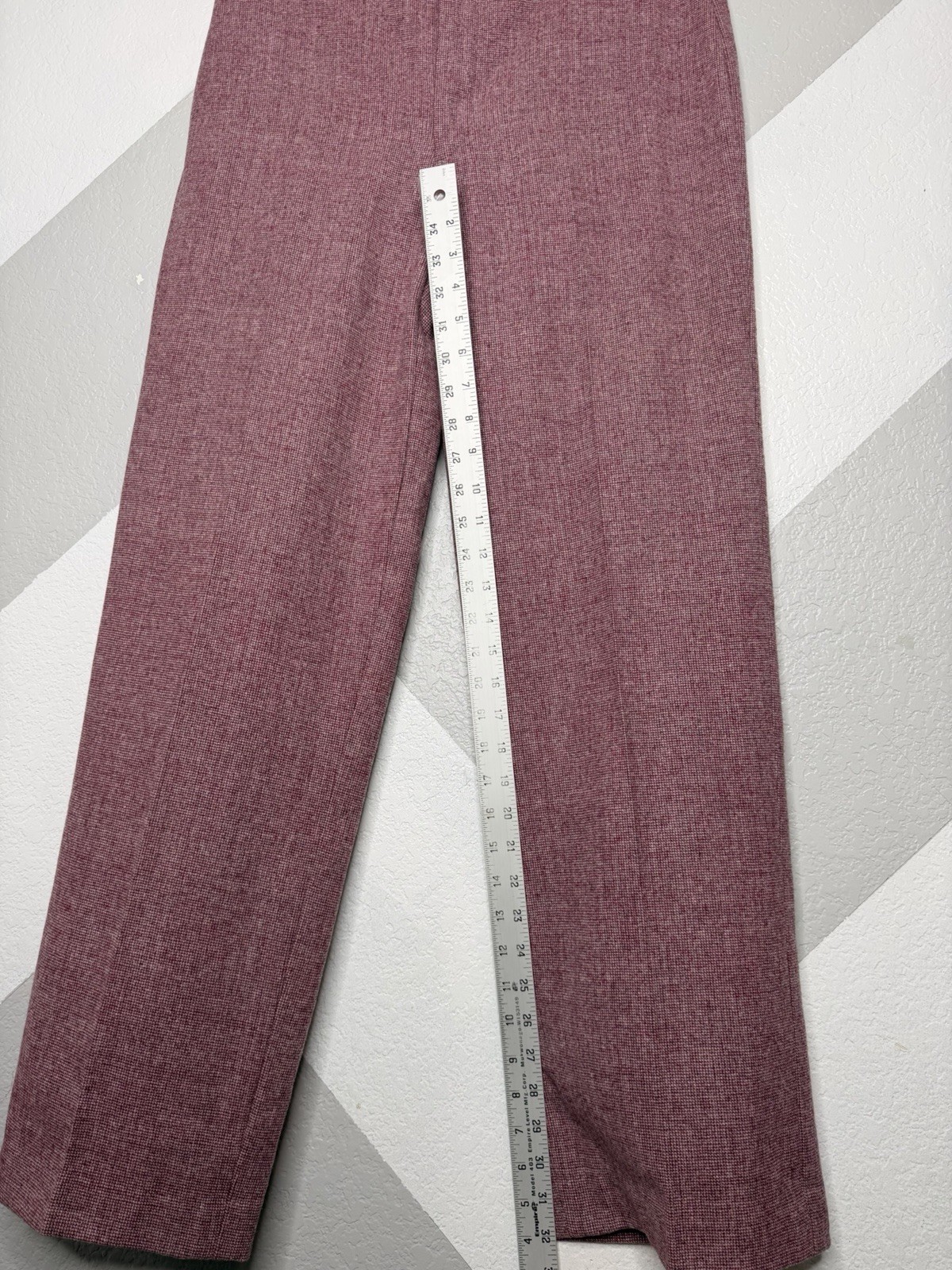 Vintage 1980s SIR for Her Wool Pant Suit Vest Set Burgundy Women’s 32×32