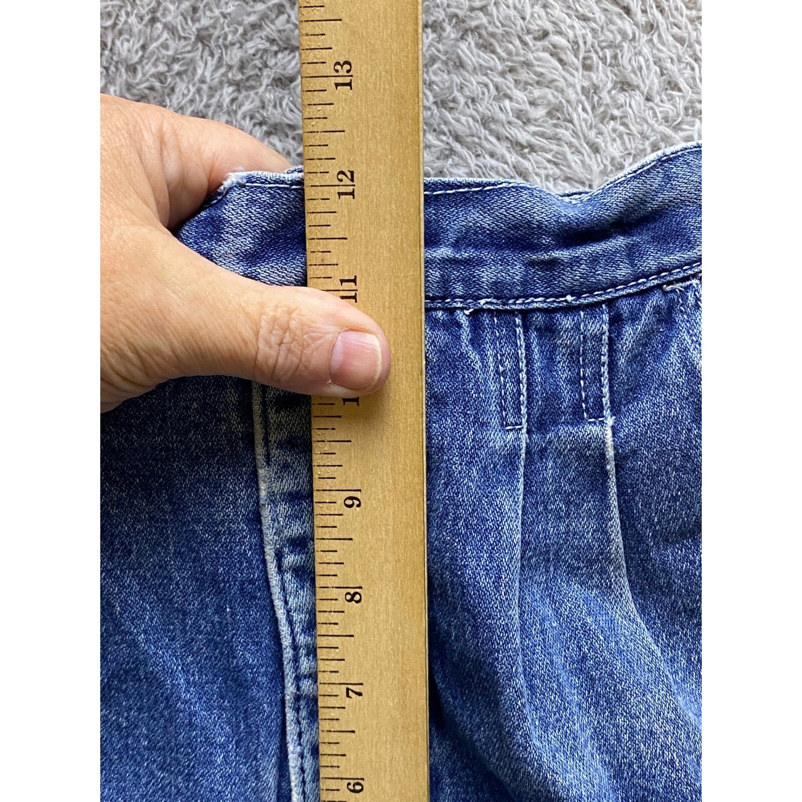 Vintage Normandee Rose Jeans Womens 9L Pleated Buckle Baggy 80’s High Waisted