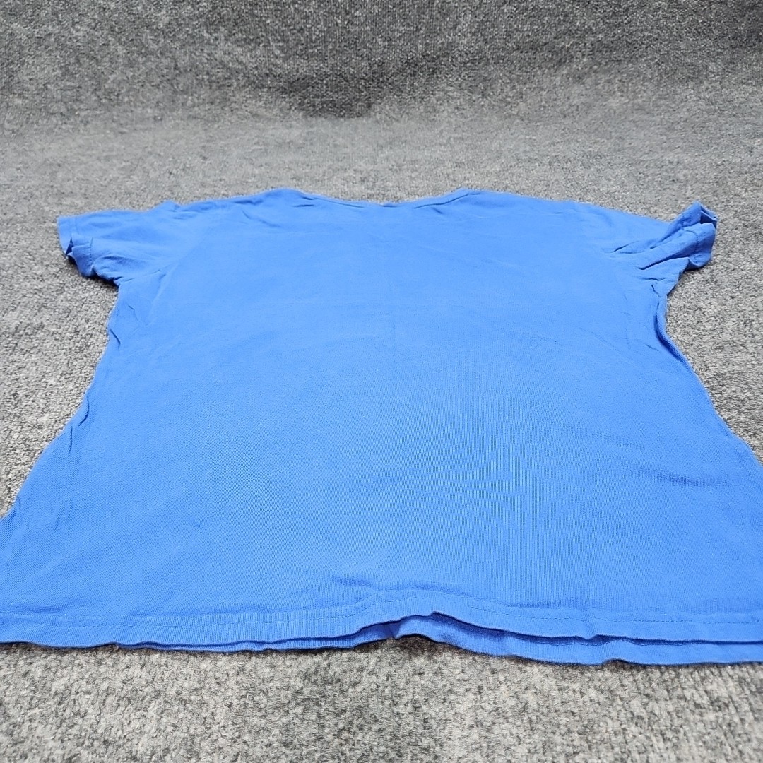 Vintage Nike Team Kentucky Women Large Blue Center Check V-Neck UK Wildcats Tee
