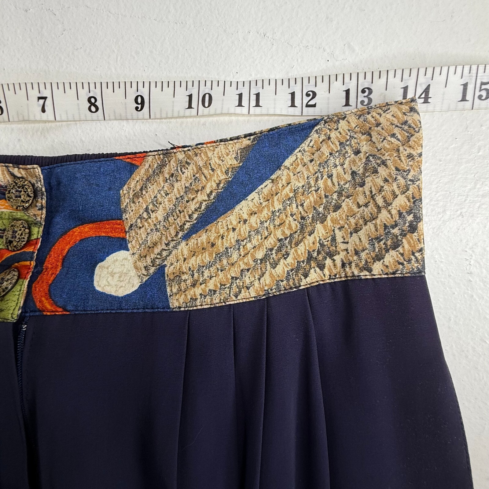 Marsha Brander Componix Vtg 90’s Pants Sz 10 Abstract High Waist Button