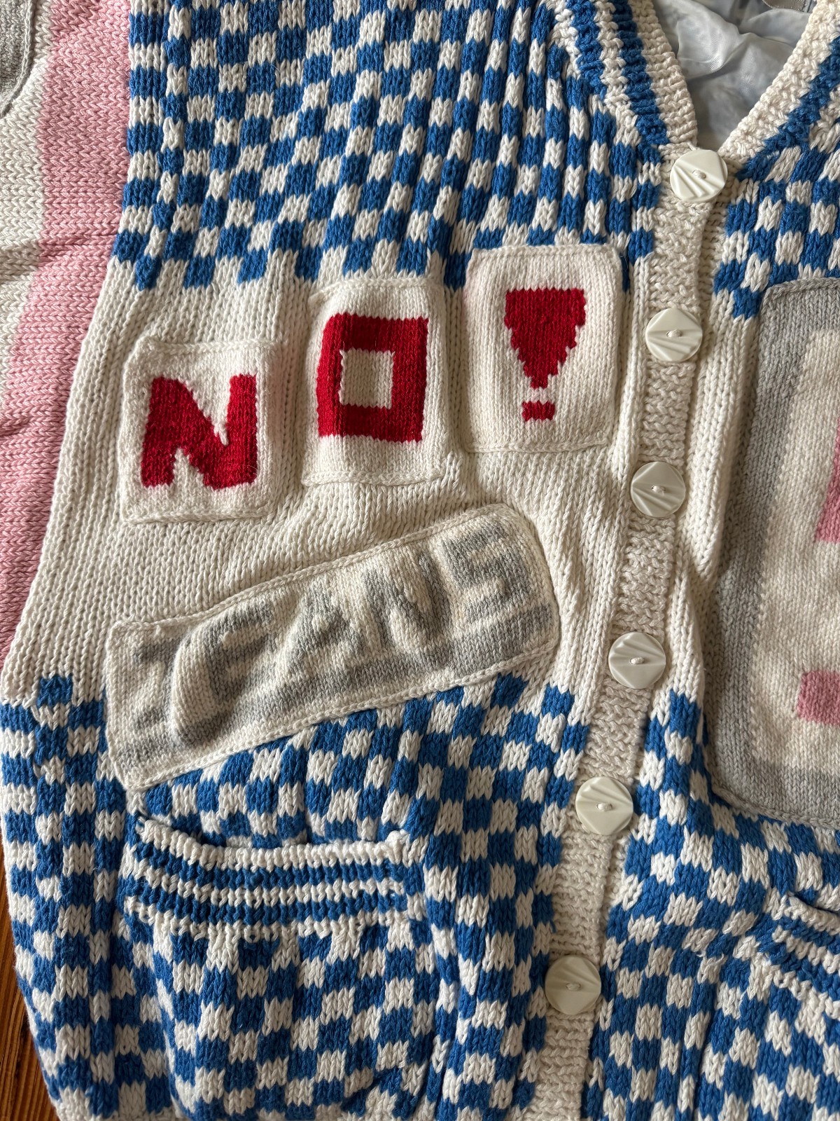 Vintage 1980’s NO! The Jeans Revolt Sweater by Claude Attias