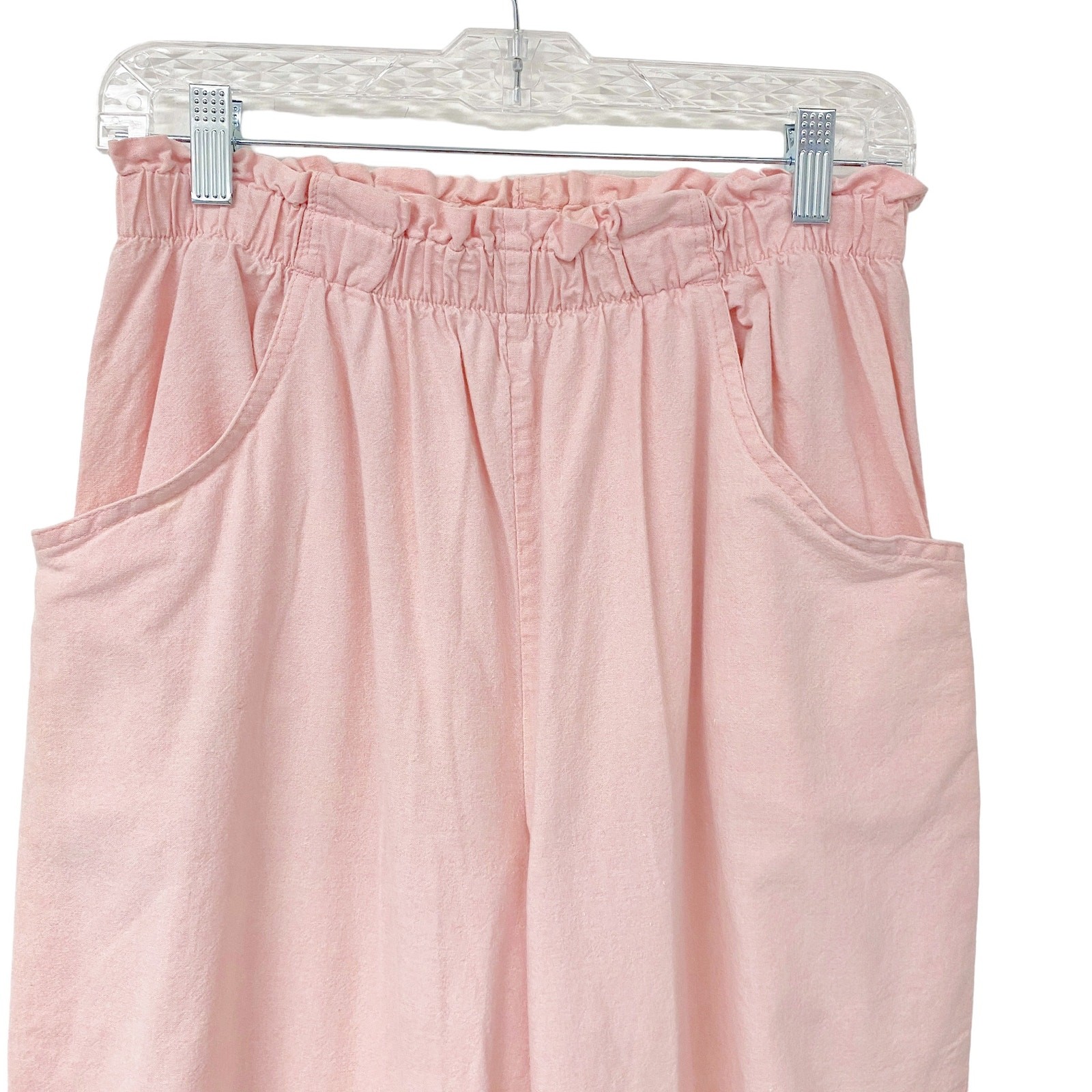 Vintage Cascade Blues Womens Size 12 Pink High Waist Paper Bag Pants