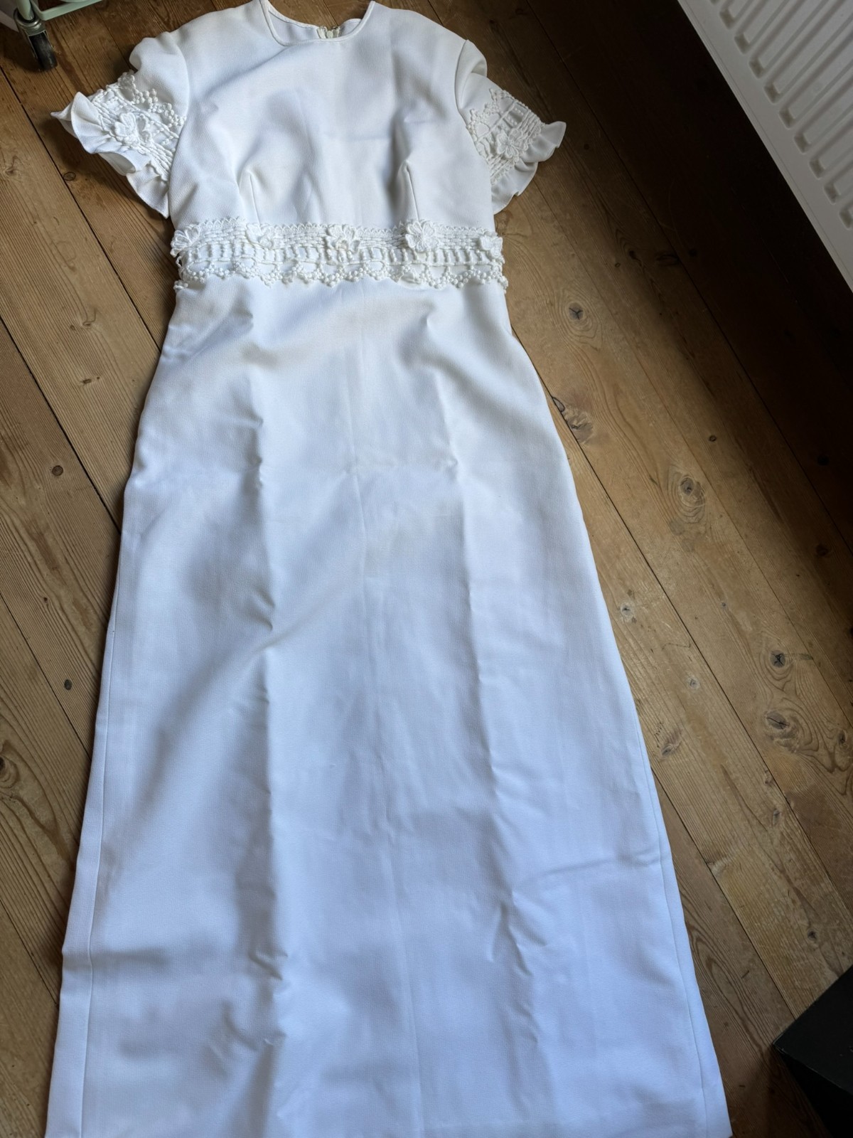 Wedding dress Emiliana reversible model 60s vintage wedding empire lace size 36/38