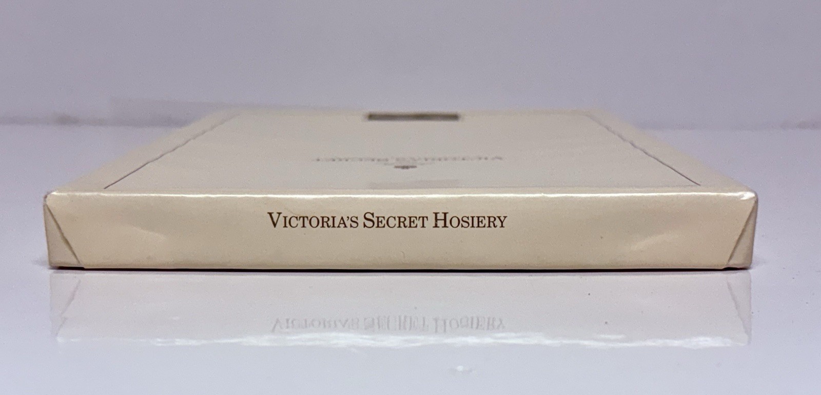 Victoria’s Secret Hosiery Vtg Stockings Thigh High Nylon Stretch Cantrece Cream