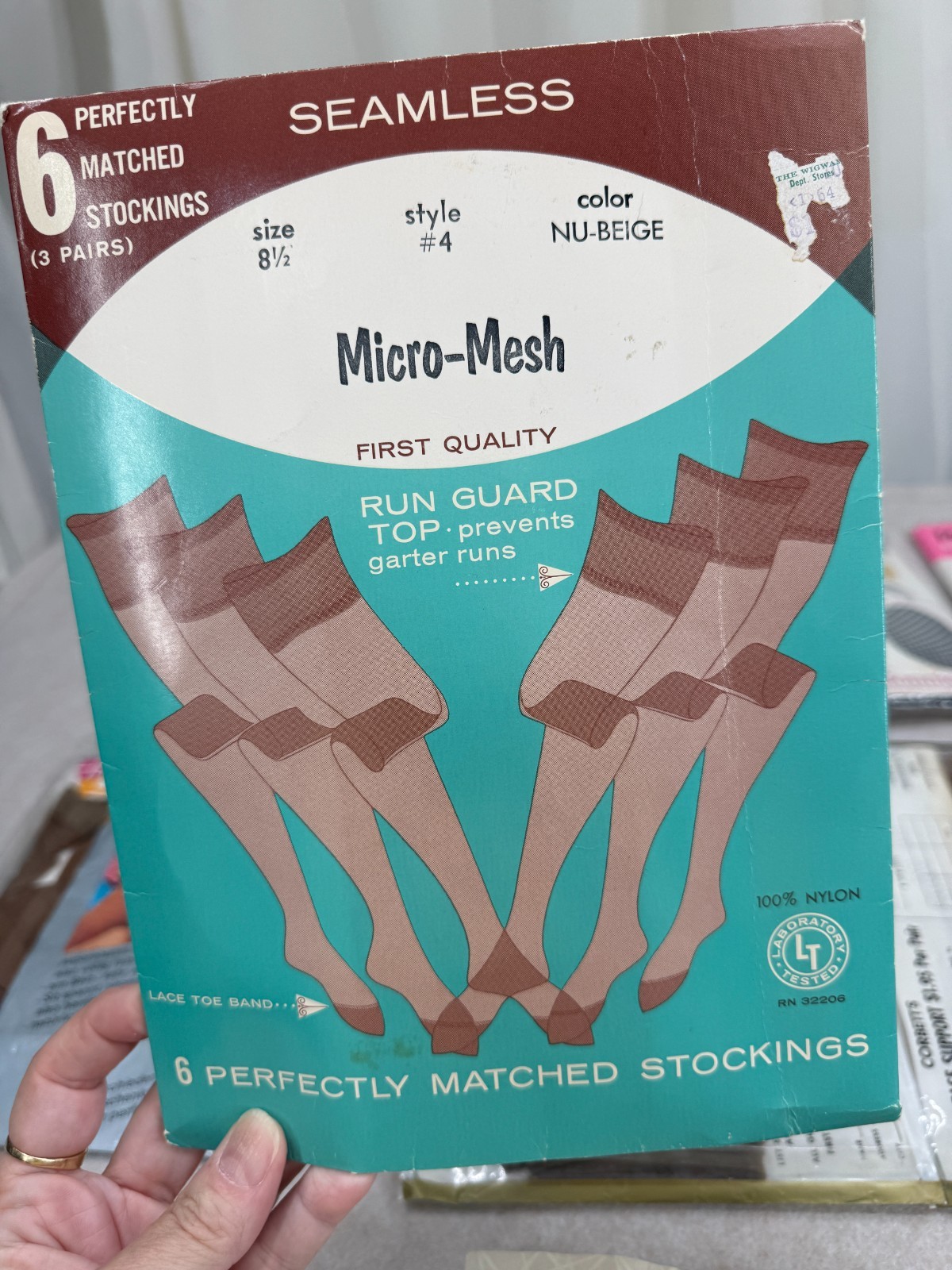 12 Pc Vintage Nylon Stockings Hosiery Lot NOS Sears Corbett Bonnie Doon Powers