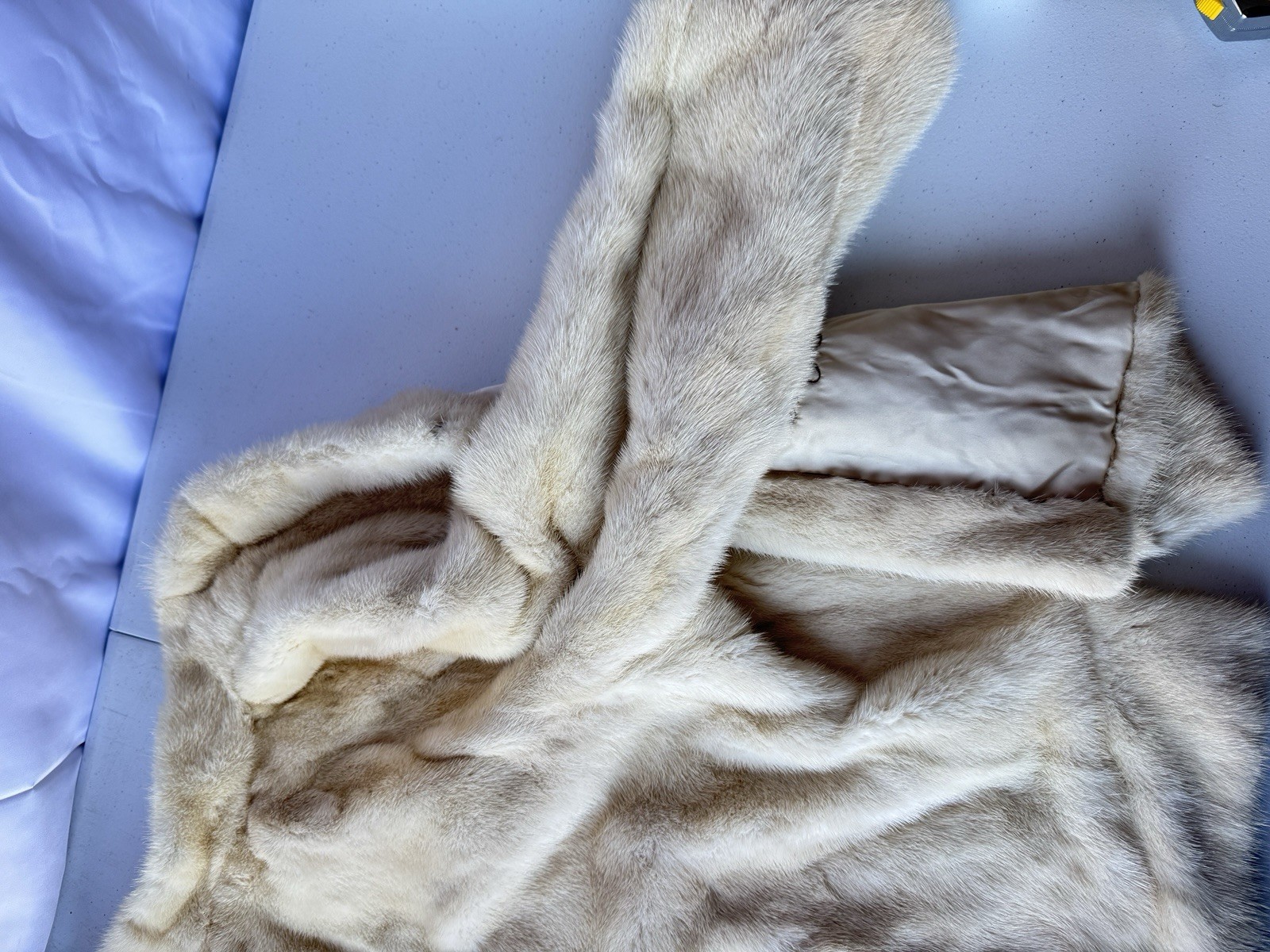 Vintage Evans Fur Coat Jacket Beige Soft Chic Chicago Paris Milan